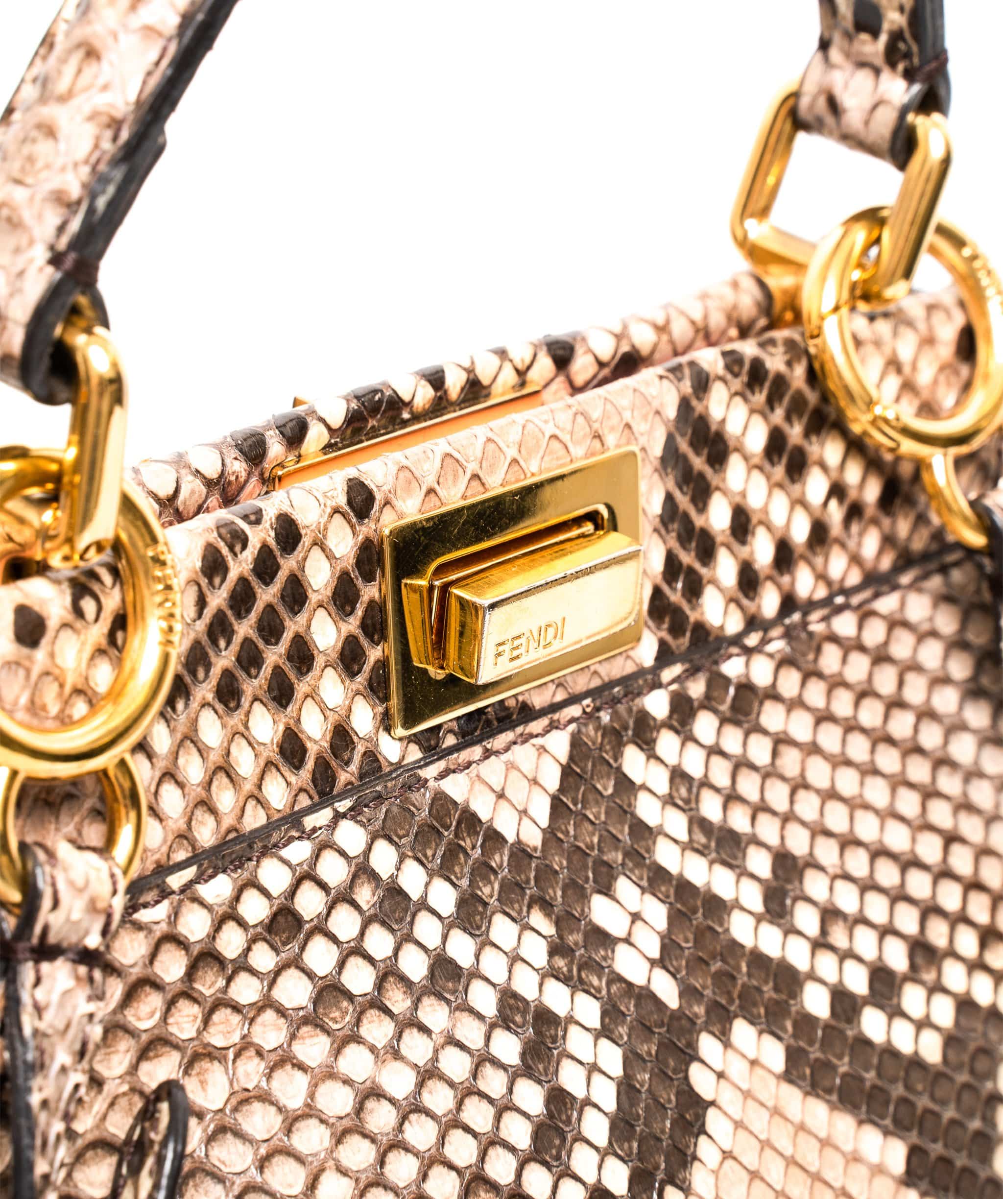 Fendi Fendi Peekaboo Python Small Bag - ADC1121