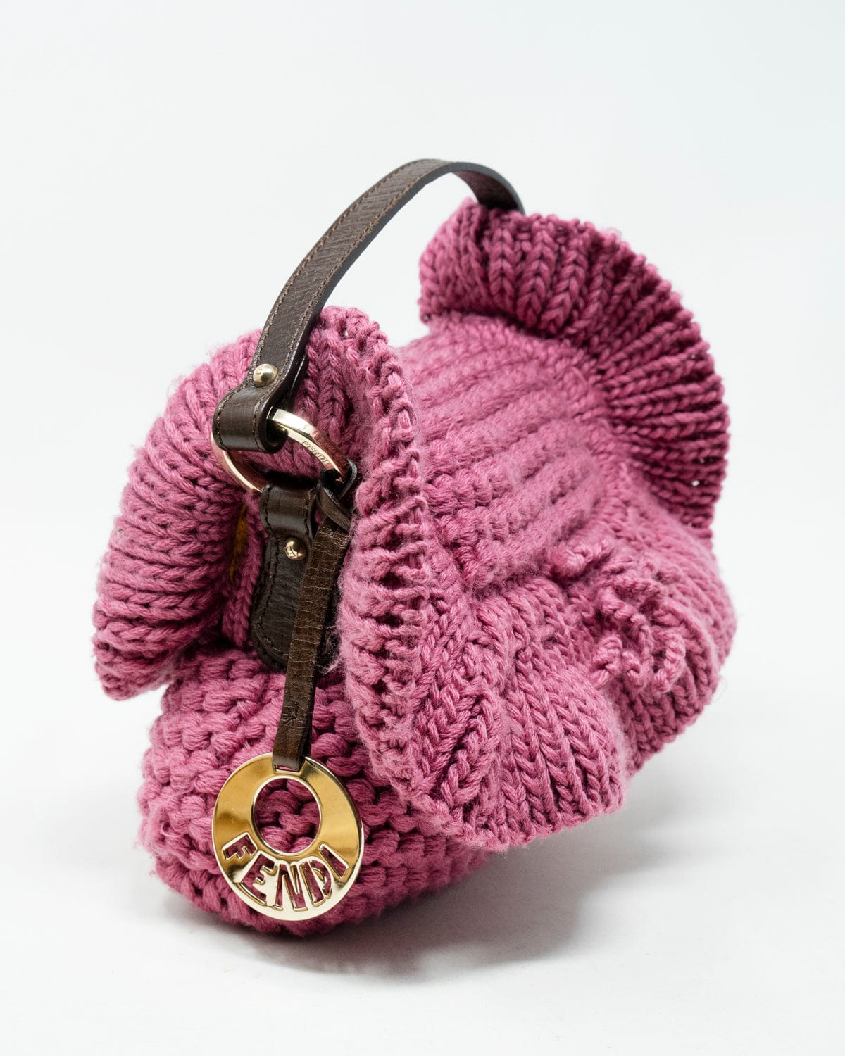 Fendi Fendi Pink Knitted Small Hand Bag - AWL3240