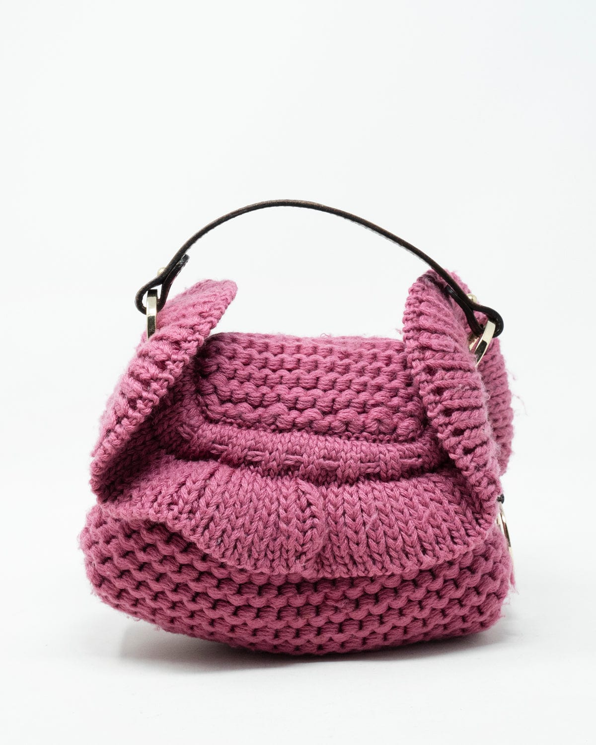 Fendi Fendi Pink Knitted Small Hand Bag - AWL3240