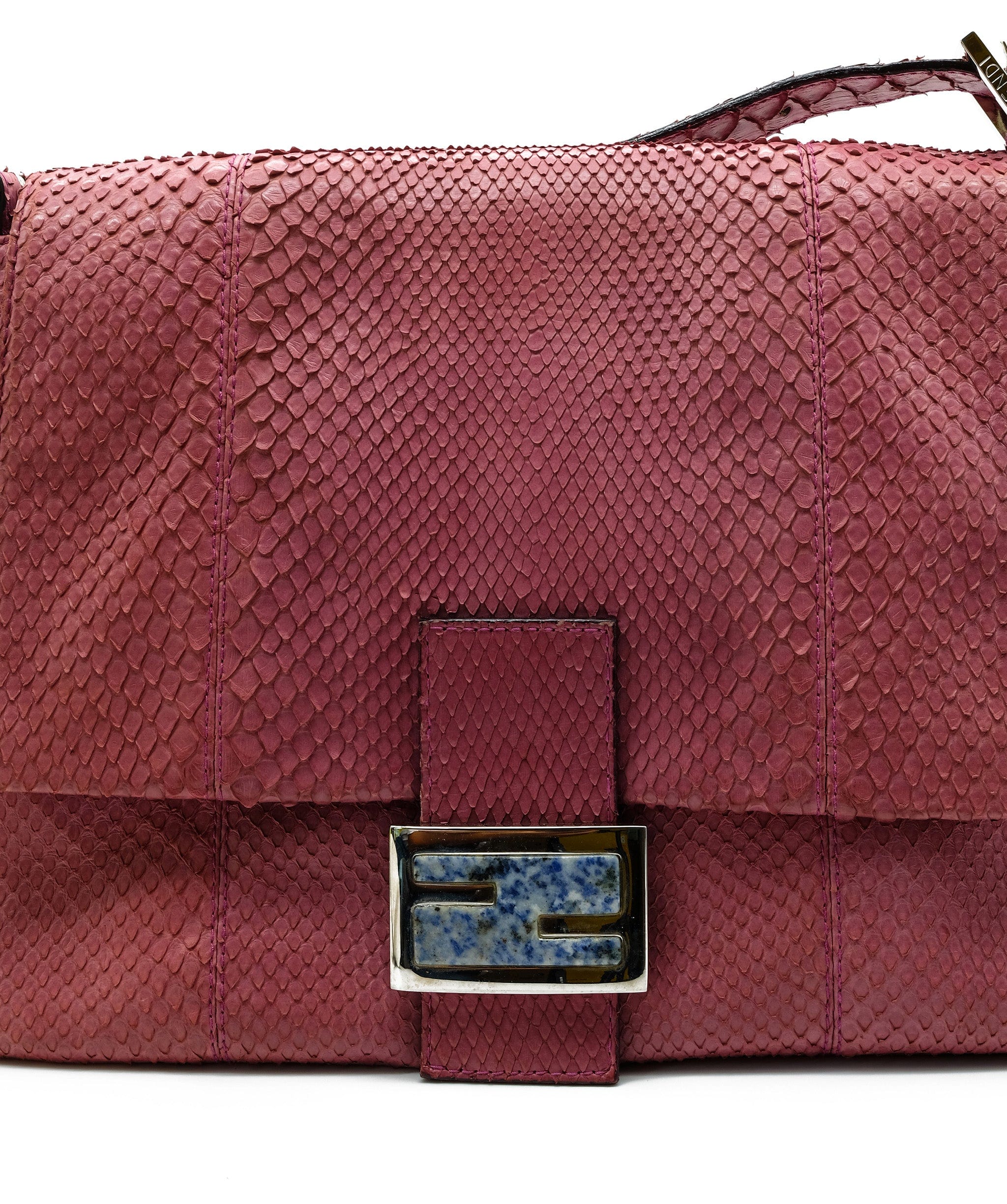 Fendi Fendi Pink Python Mamma Baguette Bag - ASL2325