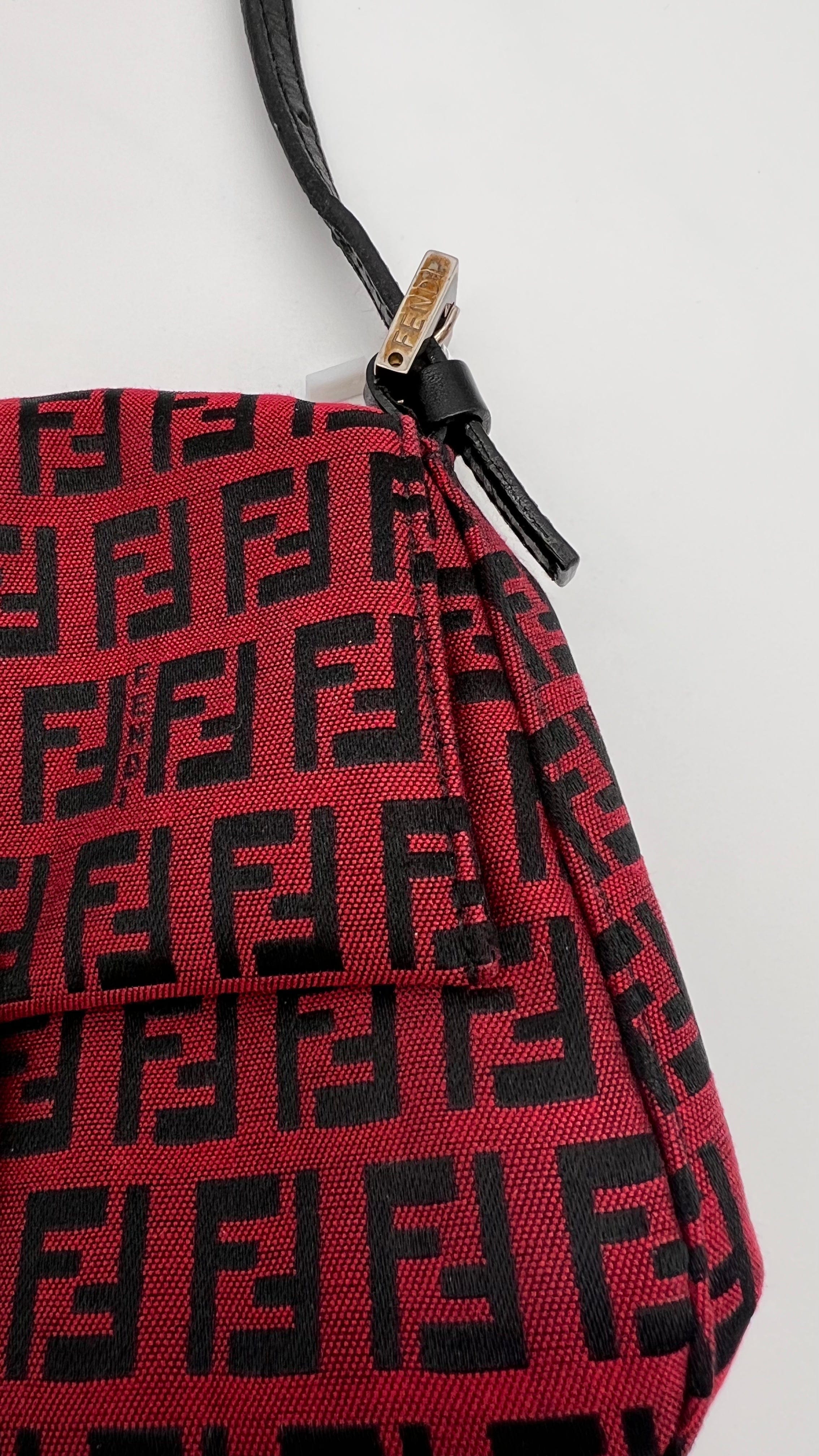 Fendi Fendi Red Mini Zucchino Mama Baguette  UKL1140