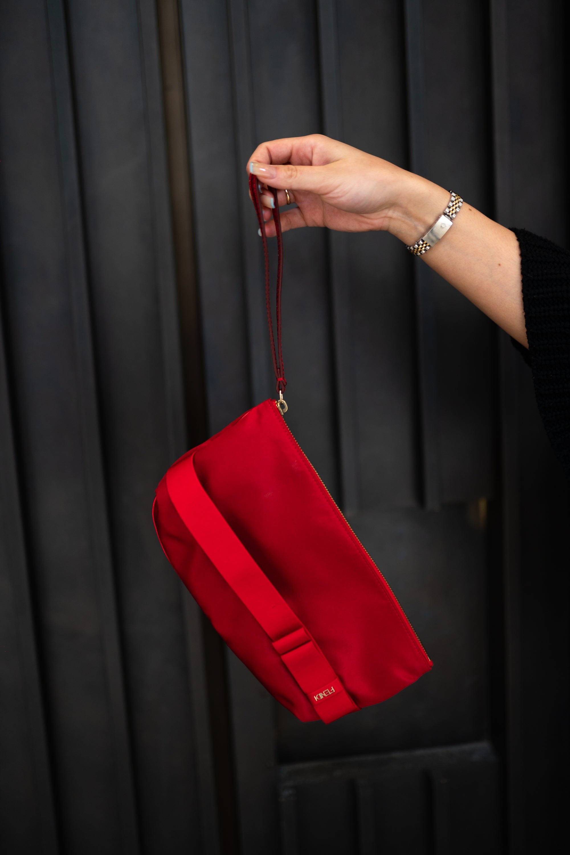 Fendi Fendi Red Satin Bow Clutch Bag - AGL1731