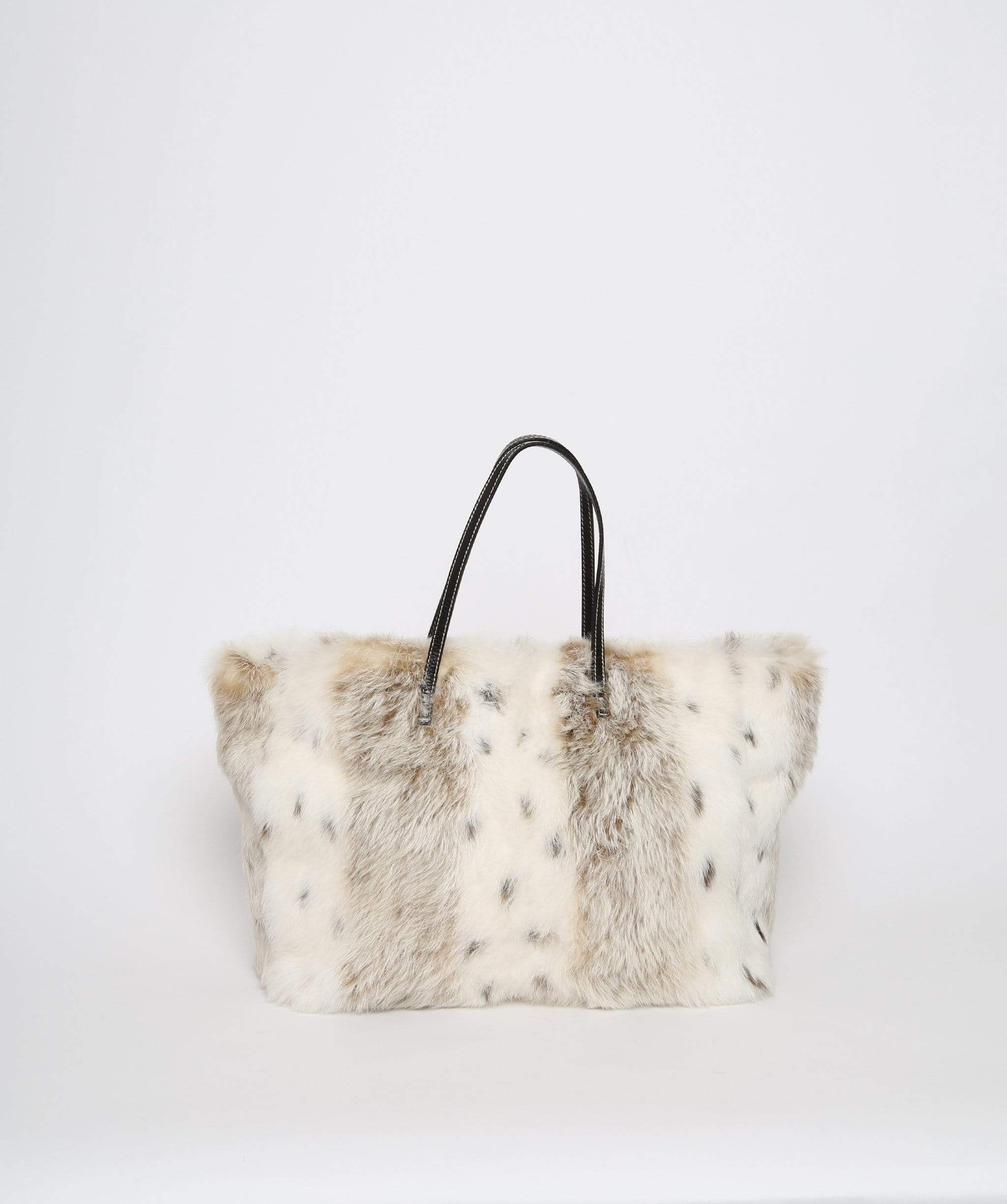 Fendi Fendi White Fur Shopper Tote