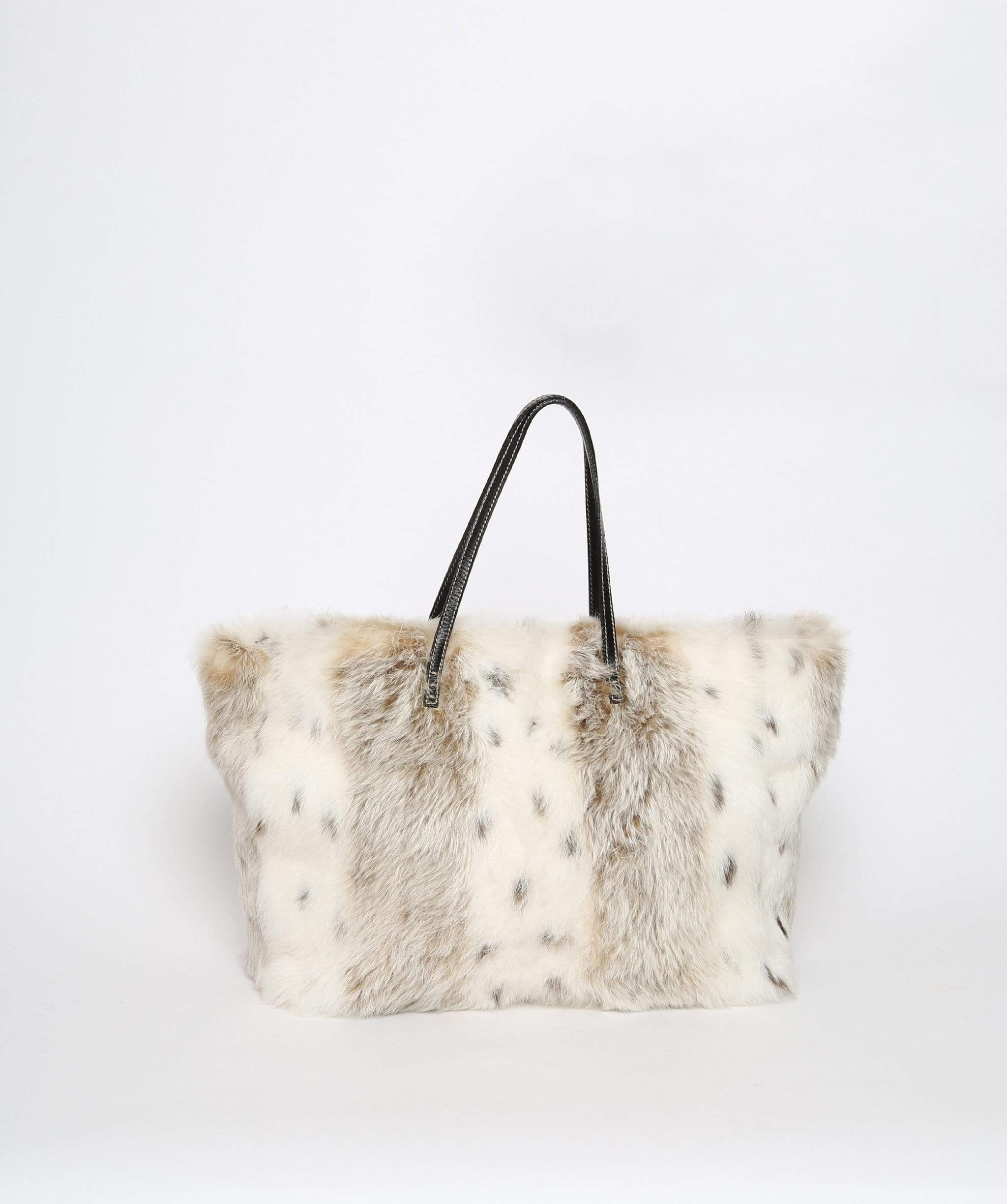 Fendi Fendi White Fur Shopper Tote