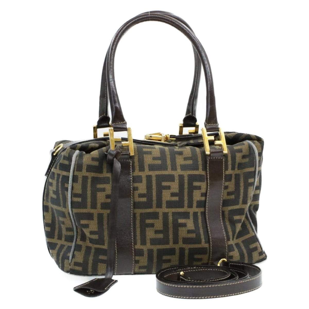 Fendi Fendi Zucca 2Way Canvas Handbag