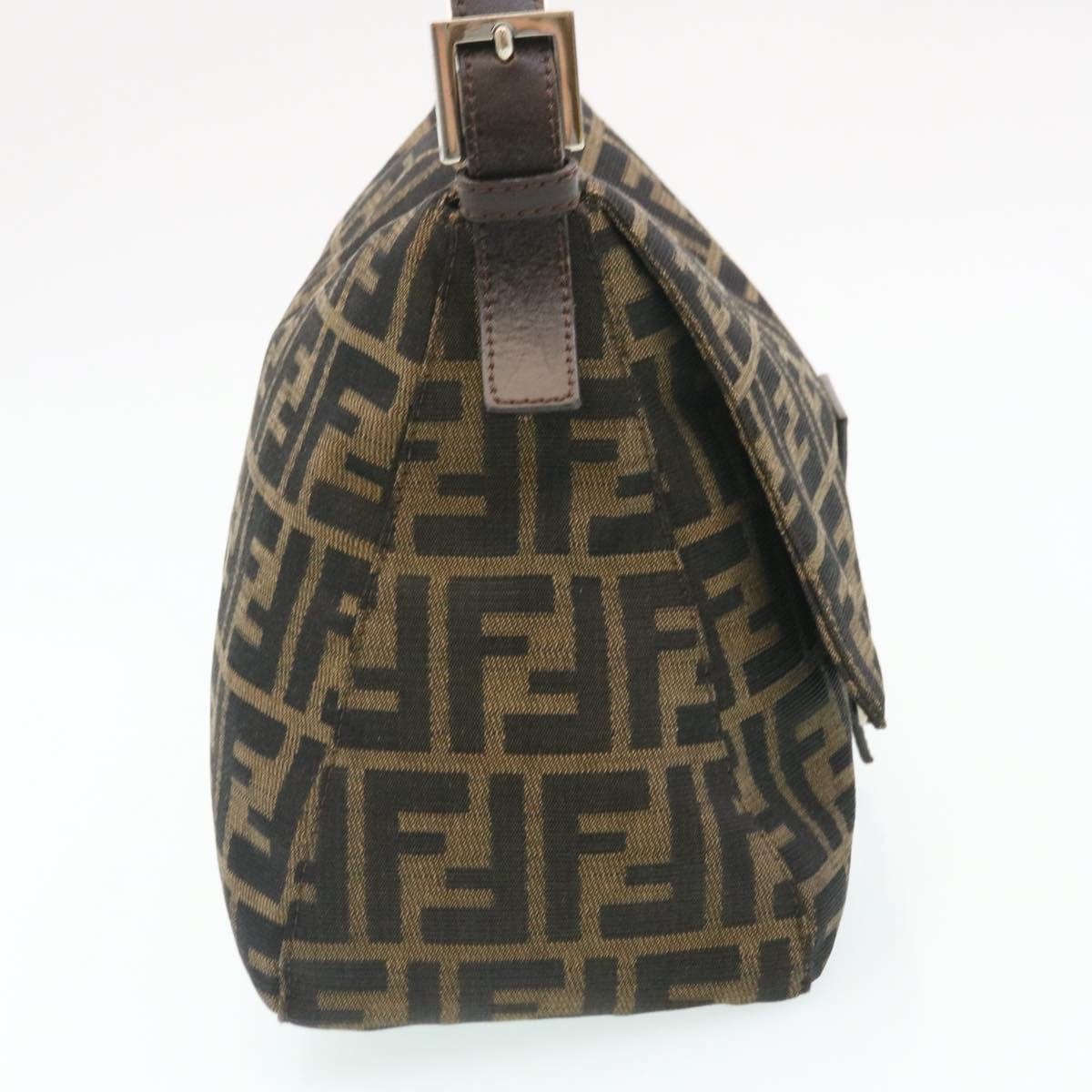 Fendi Fendi Zucca Brown Canvas Mamma Baguette Shoulder Bag - ARL1015