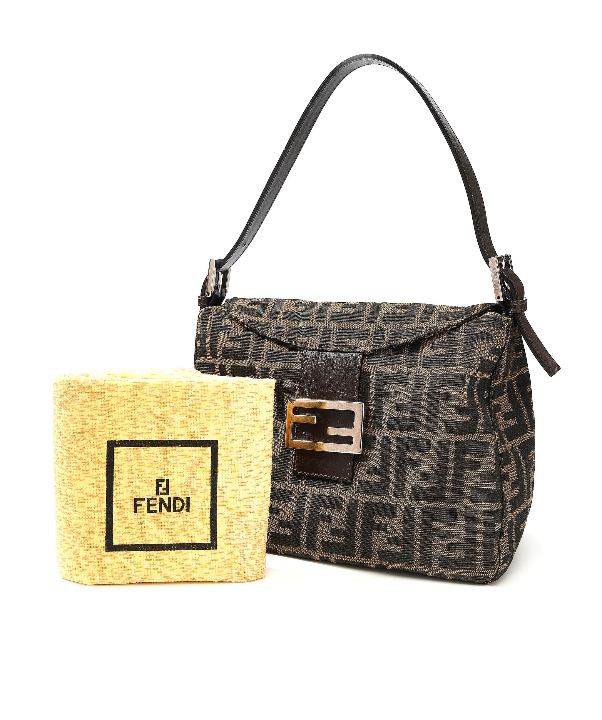 Fendi Fendi zucca canvas mama baguette shoulder bag  - AWL3532