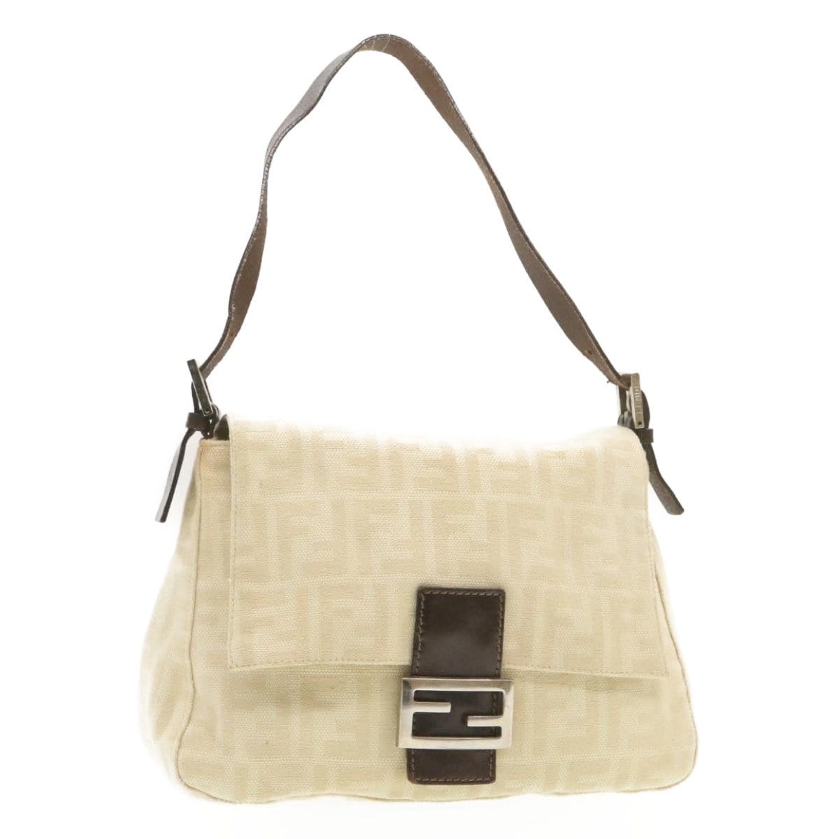 Fendi Fendi Zucca Canvas Mamma Baguette Shoulder Bag