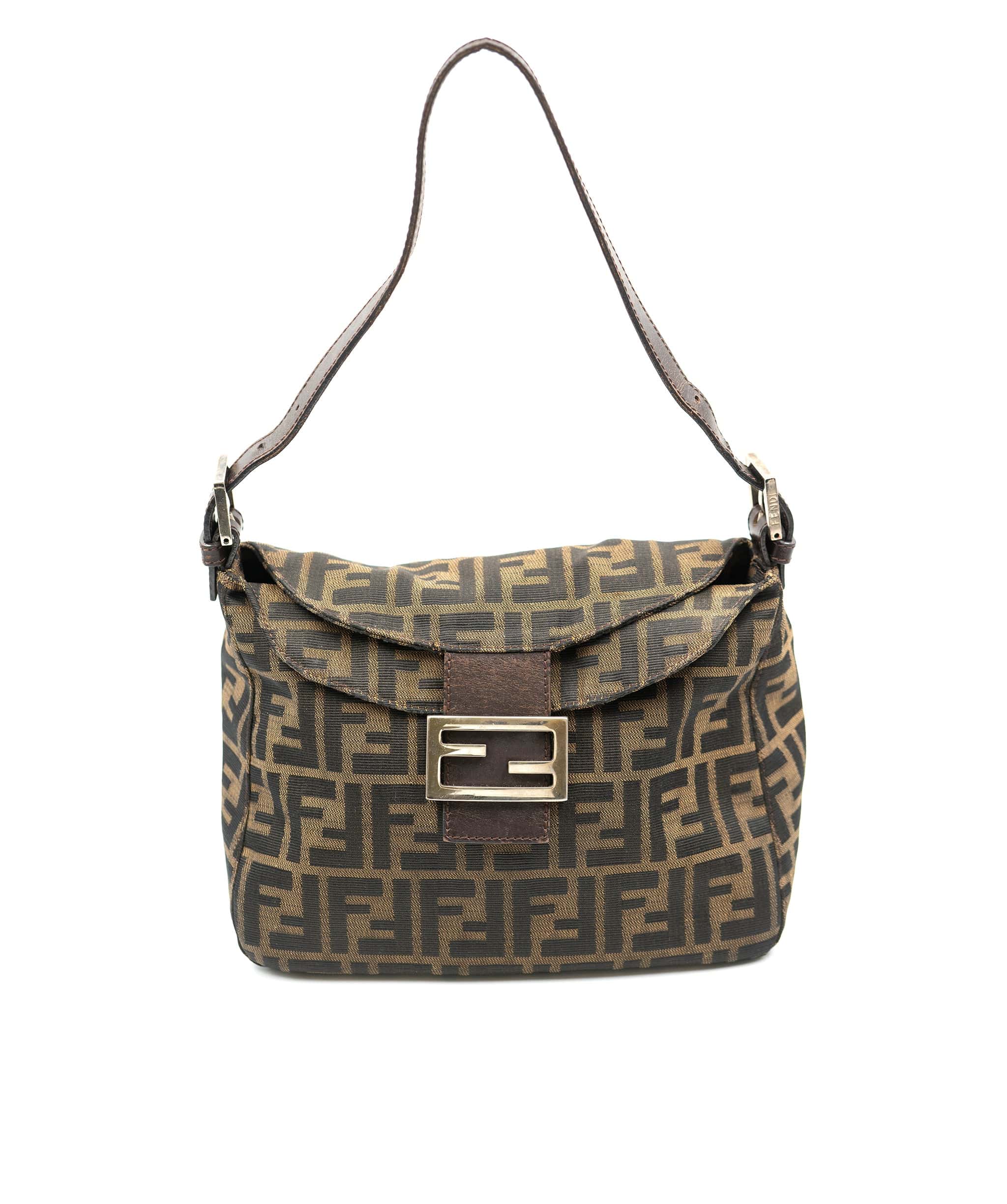 Fendi FENDI Zucca Canvas Mamma Baguette Shoulder Bag - AWL3507