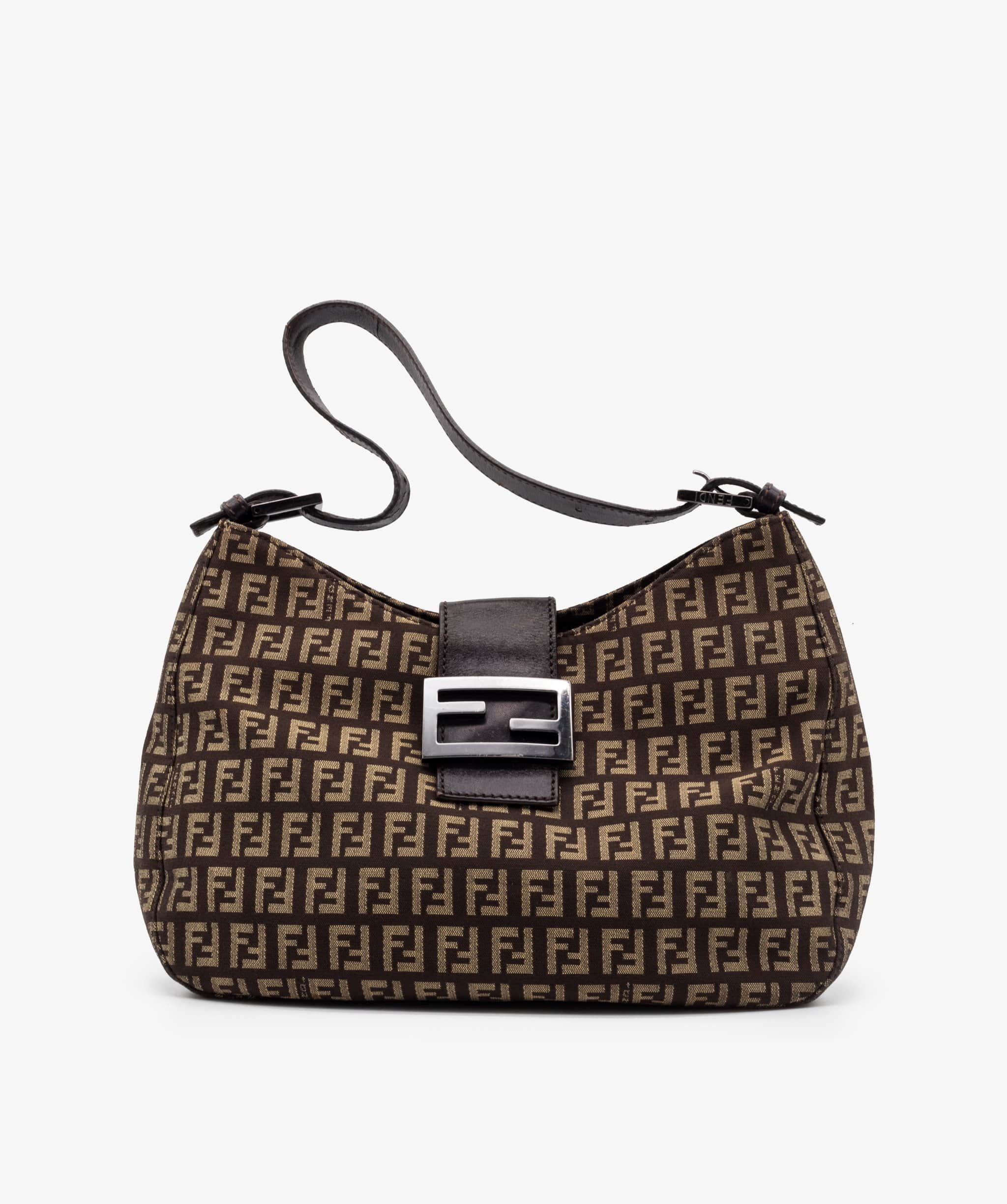 Fendi Fendi Zucca Canvas Shoulder Bag