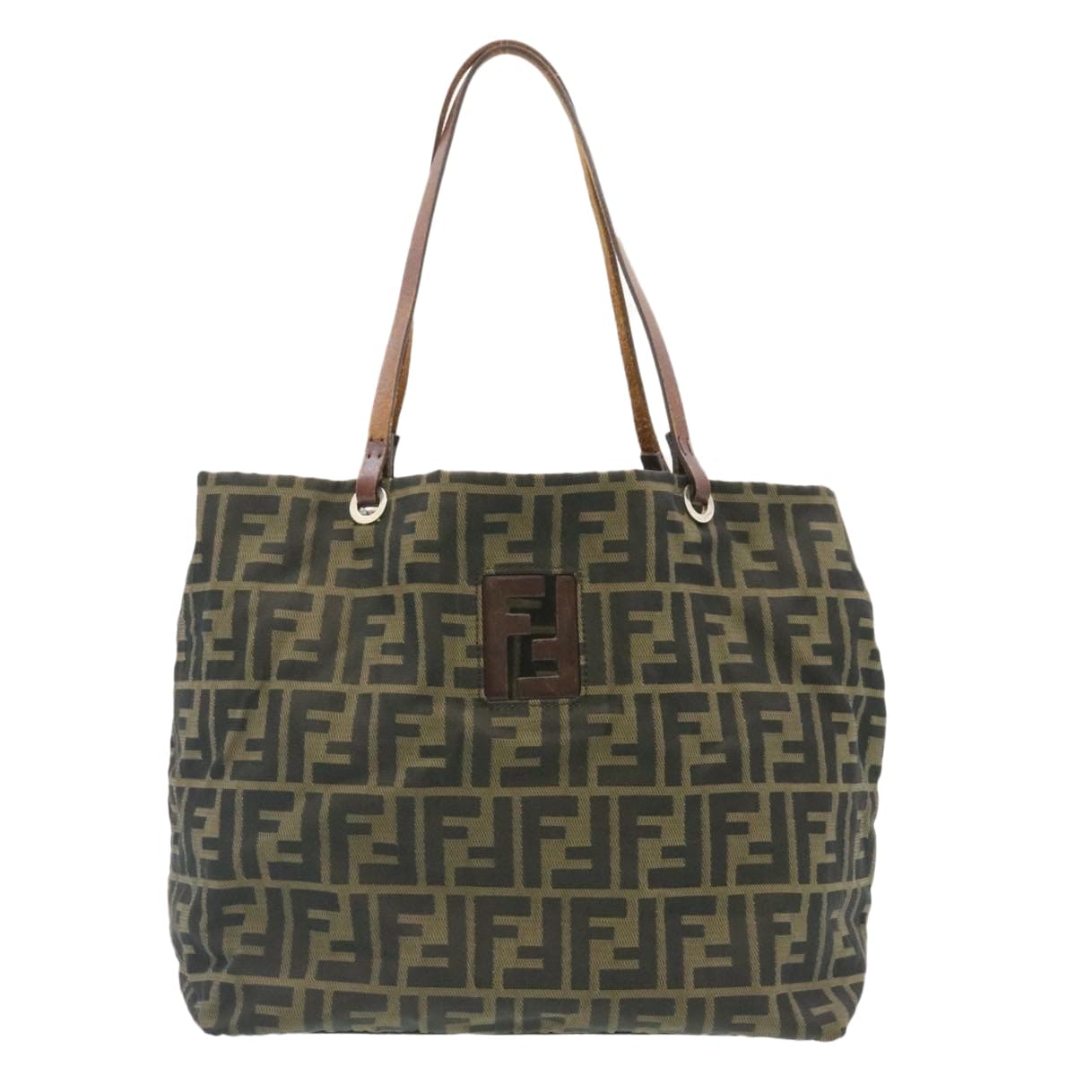 Fendi Fendi Zucca Canvas Shoulder Bag Brown - AWL2098