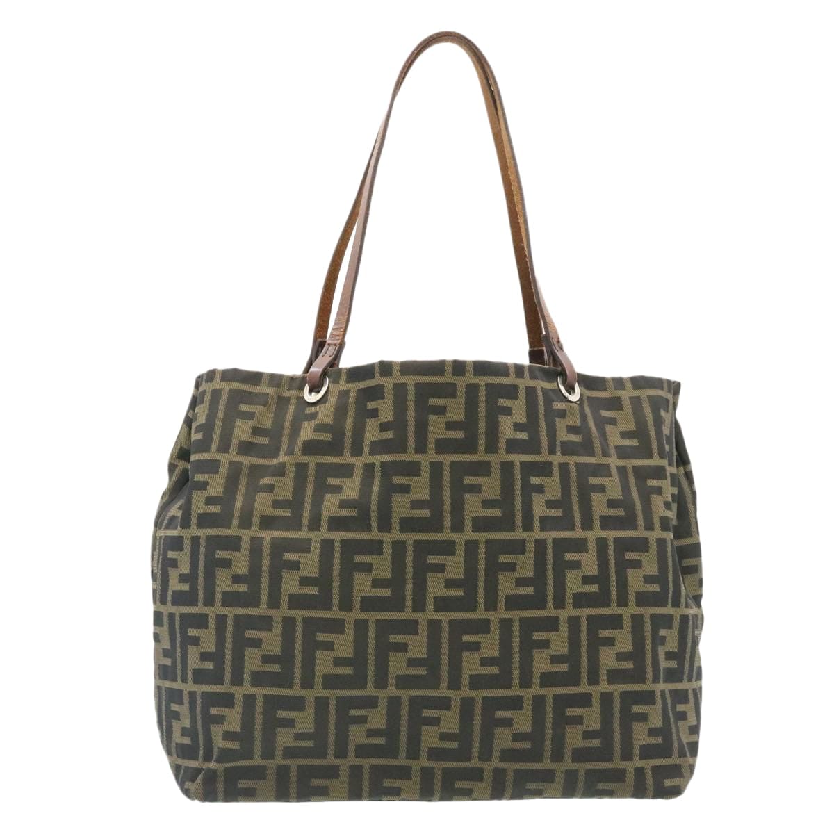 Fendi Fendi Zucca Canvas Shoulder Bag Brown - AWL2098