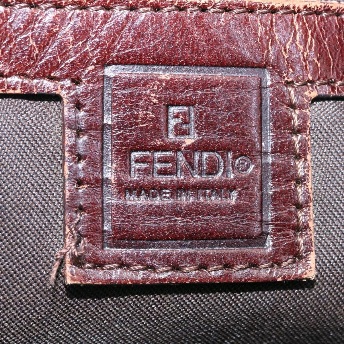 Fendi Fendi Zucca Canvas Shoulder Bag Brown - AWL2098