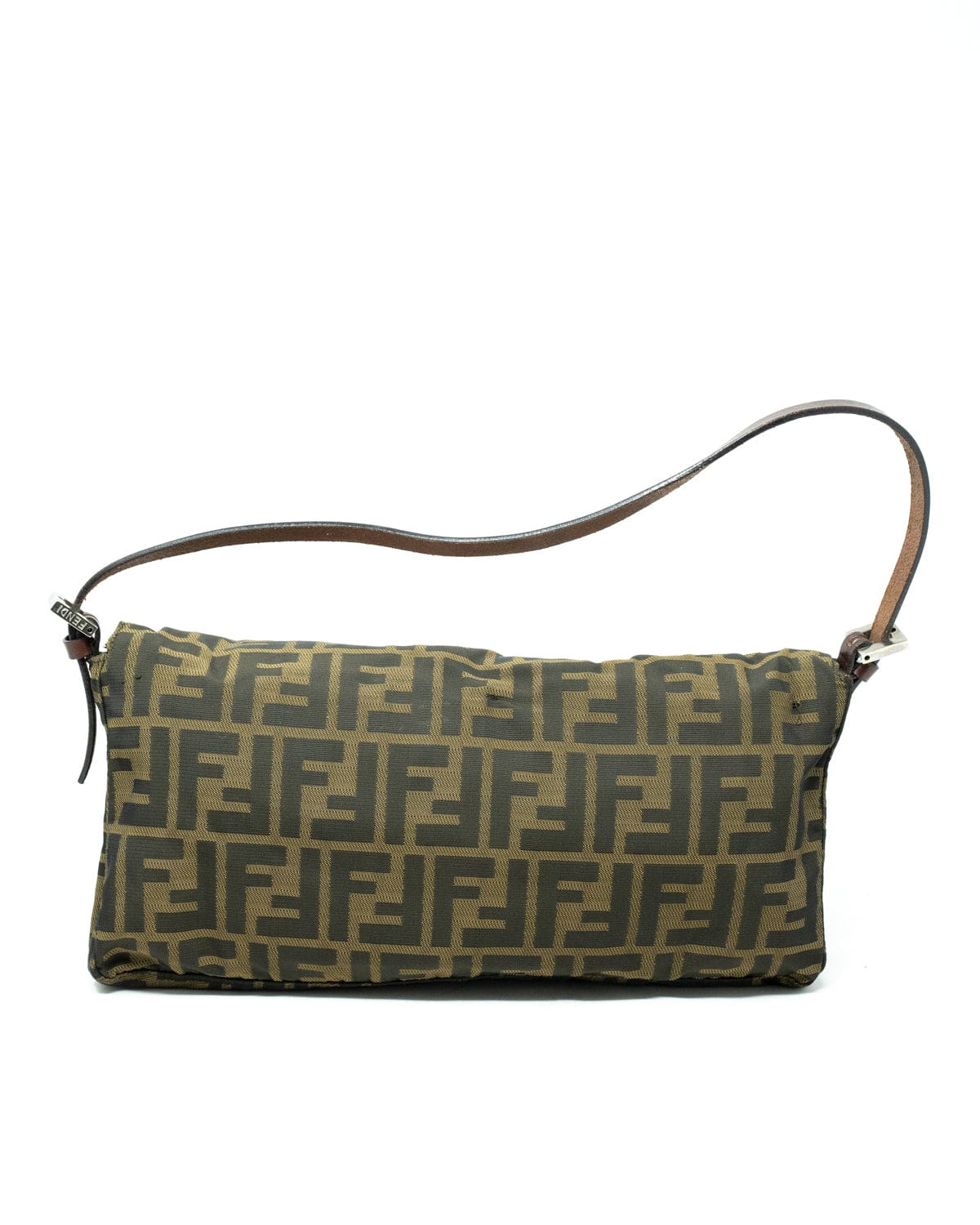 Fendi FENDI Zucca Canvas Shoulder Bag Brown Black - AWL2685