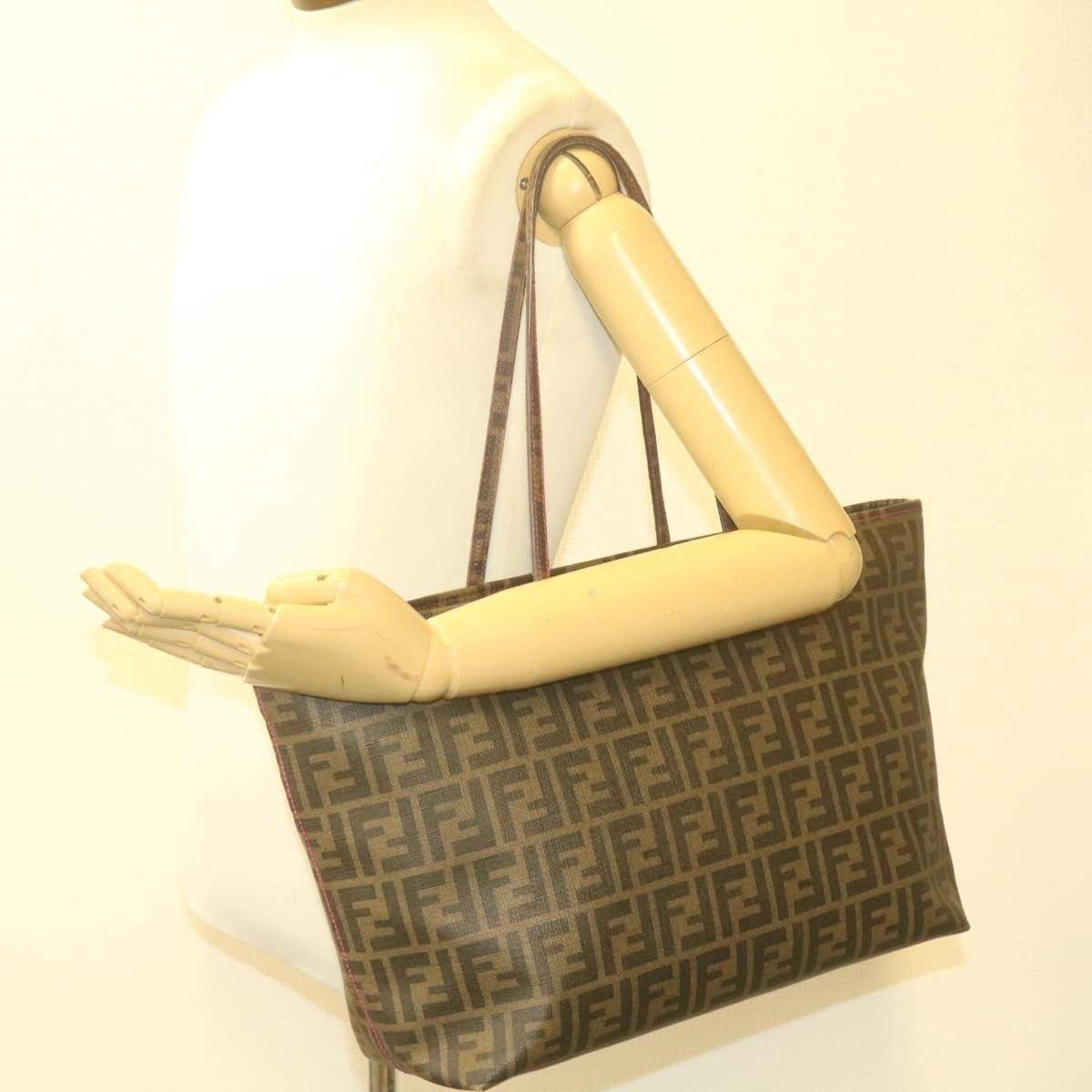 Fendi FENDI Zucca Canvas Tote Bag AWL1085