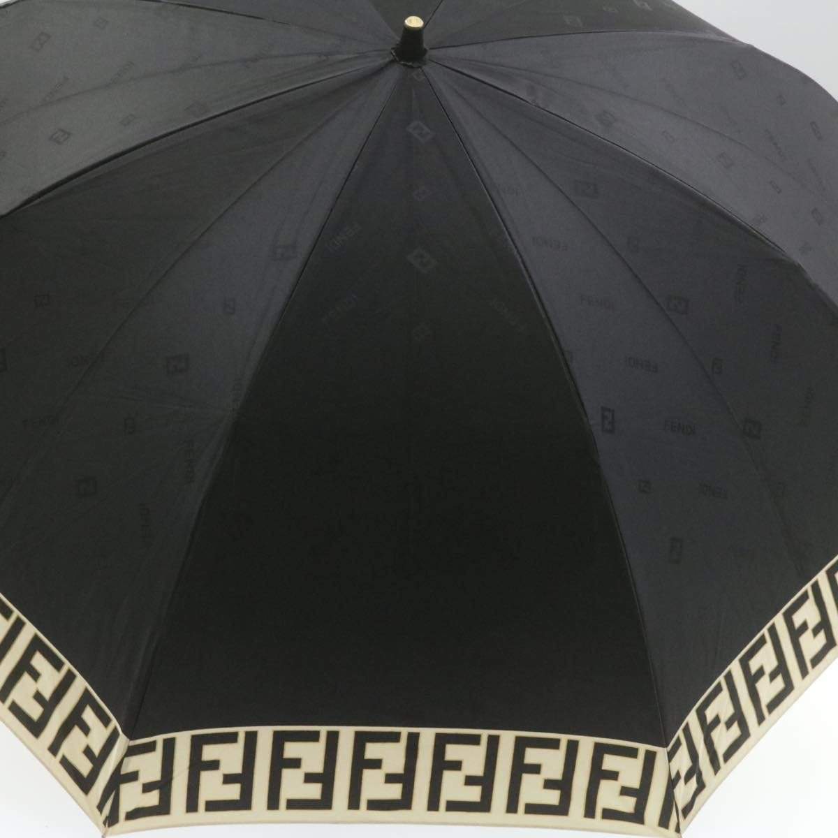 Fendi FENDI Zucca Folding Umbrella Black Nylon AWL1084