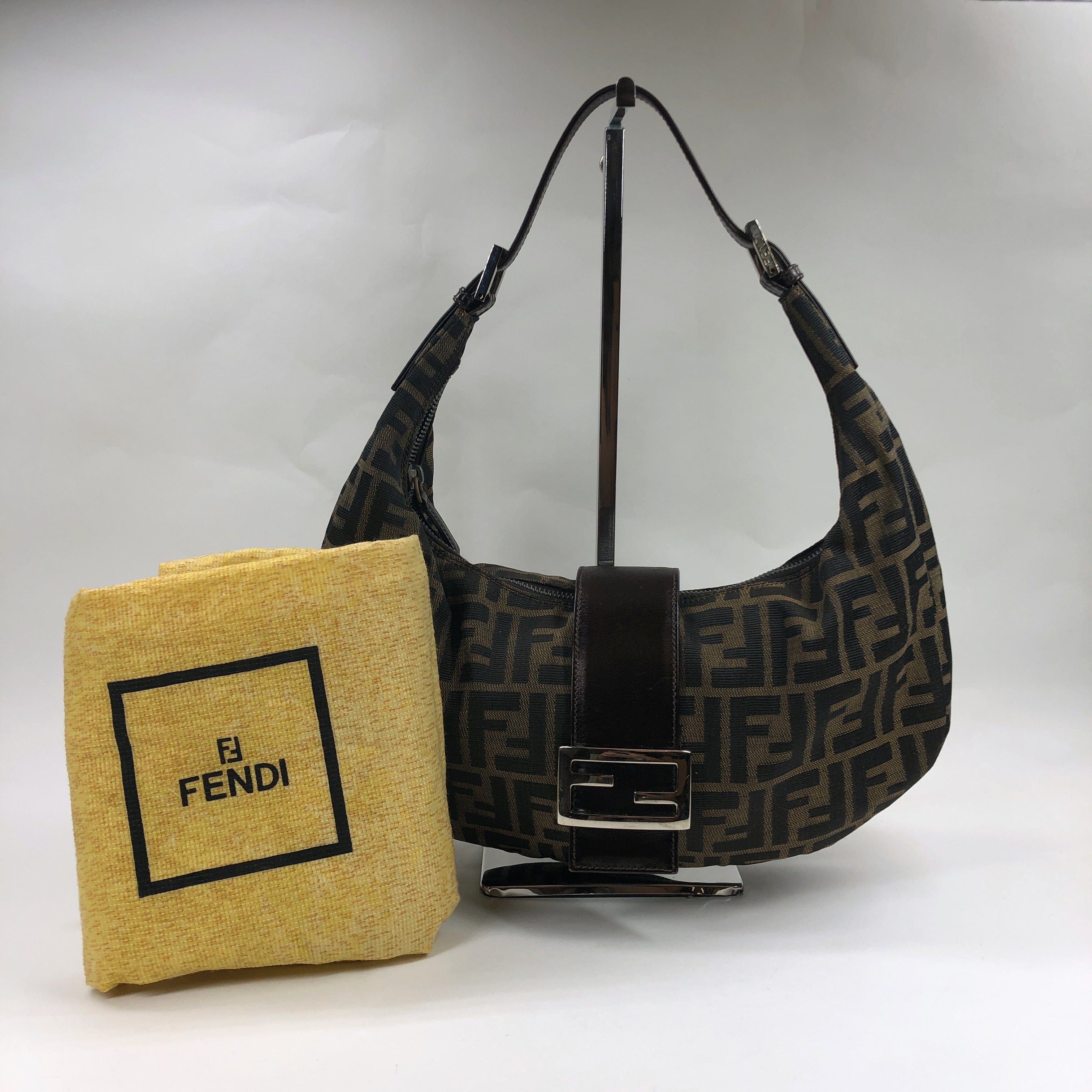 Fendi Fendi Zucca Hobo Shoulder Bag PXL2326