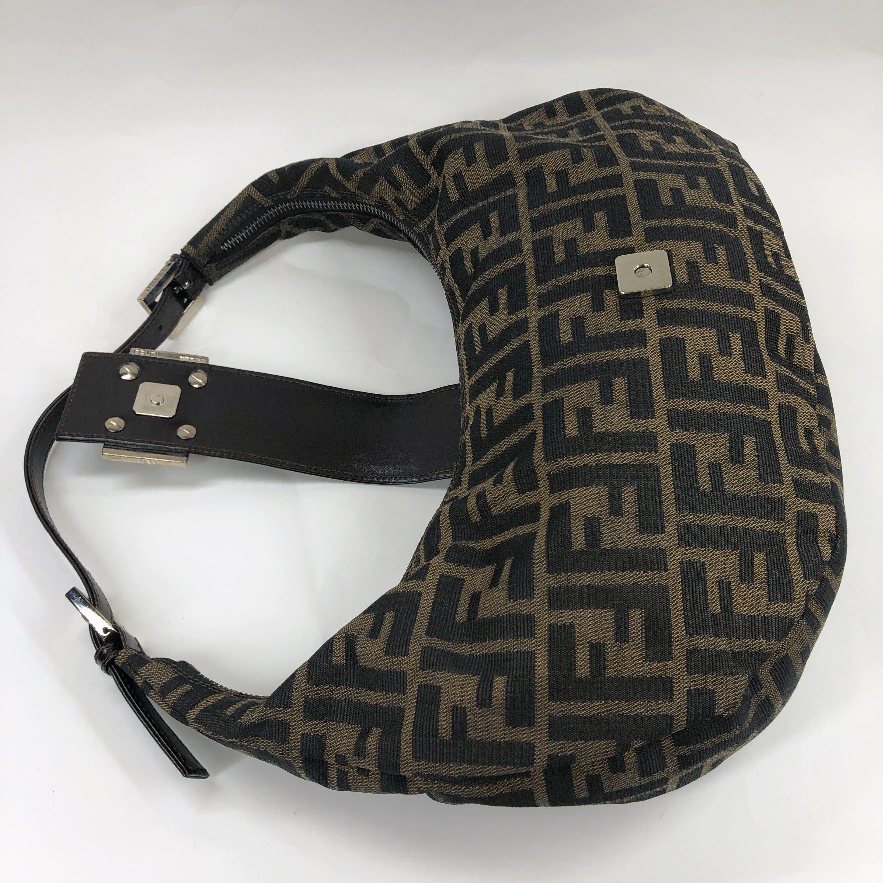 Fendi Fendi Zucca Hobo Shoulder Bag PXL2326