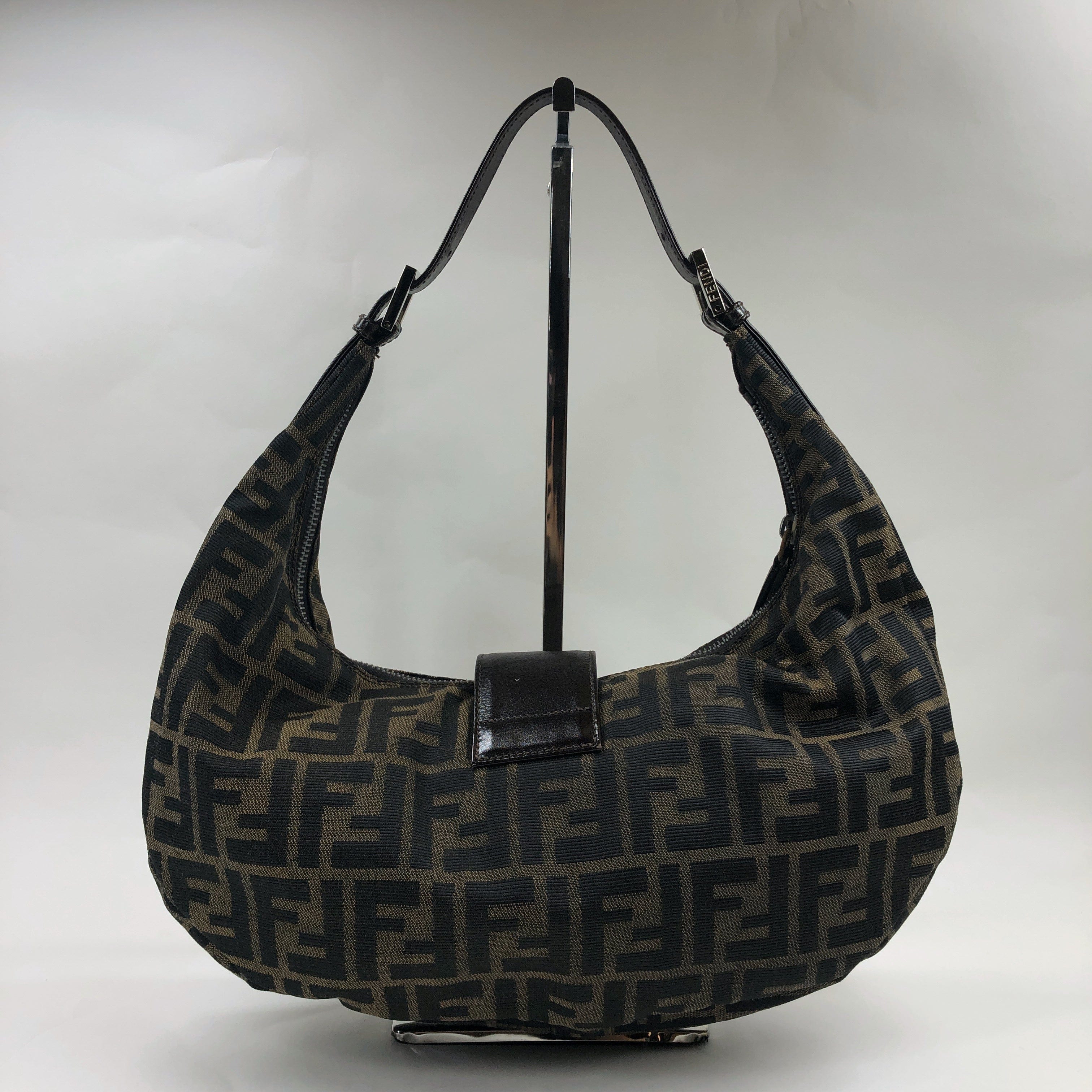 Fendi Fendi Zucca Hobo Shoulder Bag PXL2326