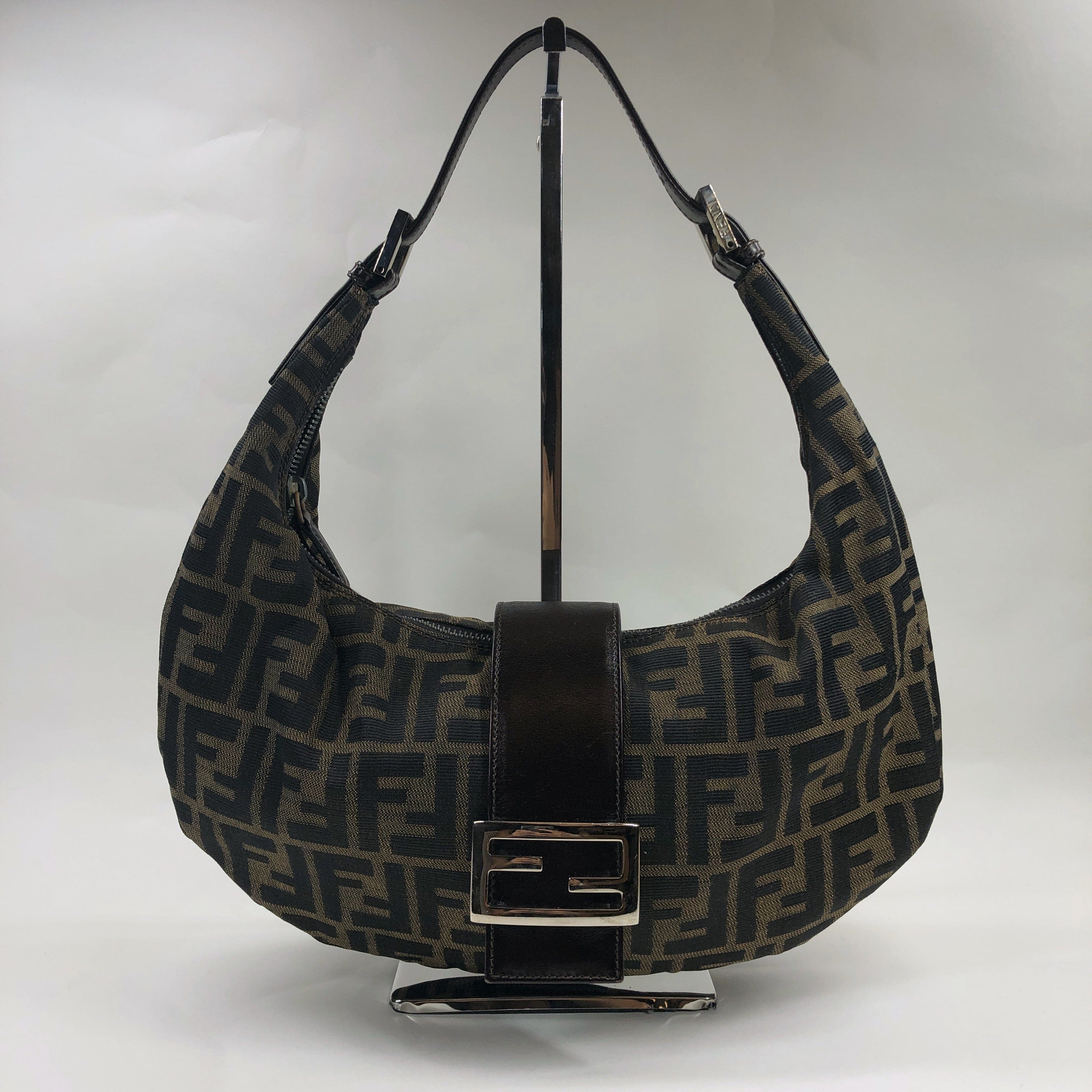 Fendi Fendi Zucca Hobo Shoulder Bag PXL2326