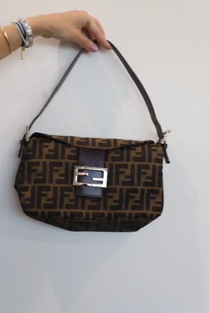 Fendi Fendi Zucca Jacquard Leather Handbag ASL2587