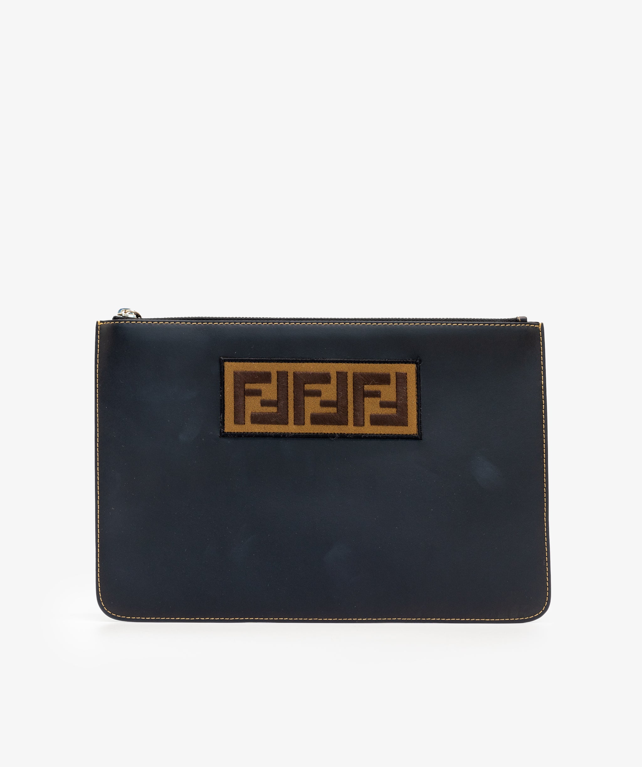 Fendi Fendi Zucca Leather Clutch Bag RJL1358