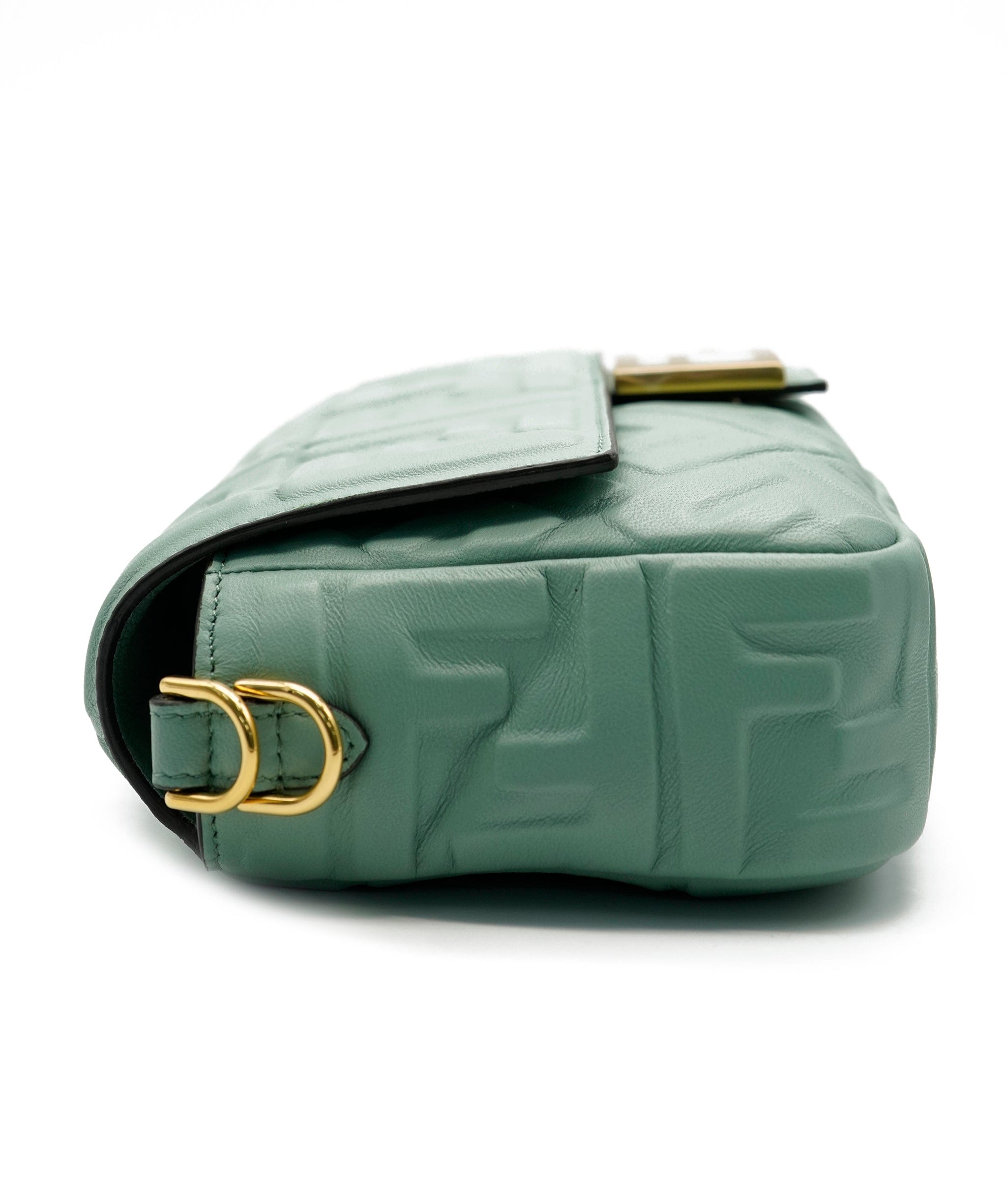 Fendi Fendi Zucca Nappa Leather Mint green baguette AWL4318