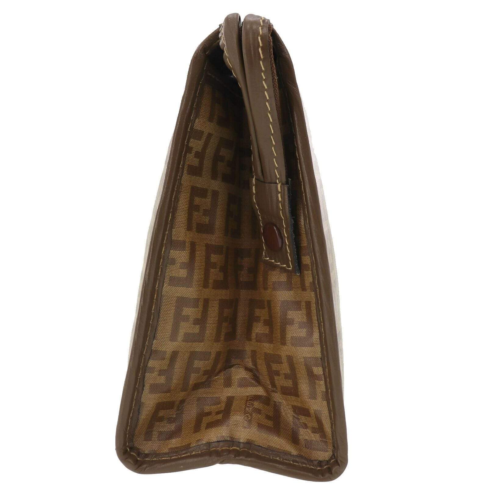 Fendi Fendi Zucca Pattern Clutch Bag