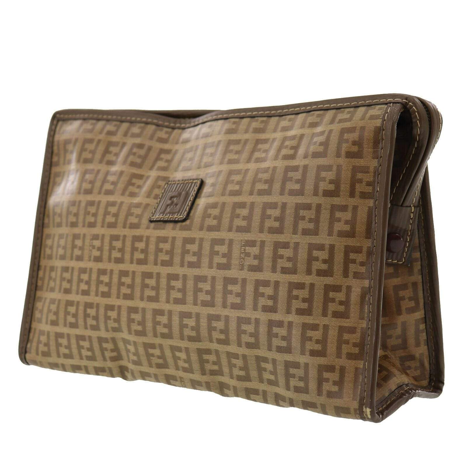 Fendi Fendi Zucca Pattern Clutch Bag