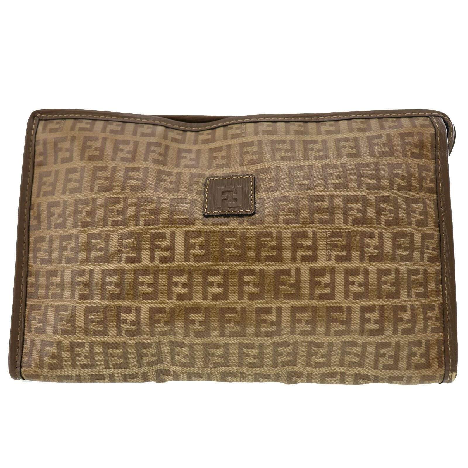 Fendi Fendi Zucca Pattern Clutch Bag