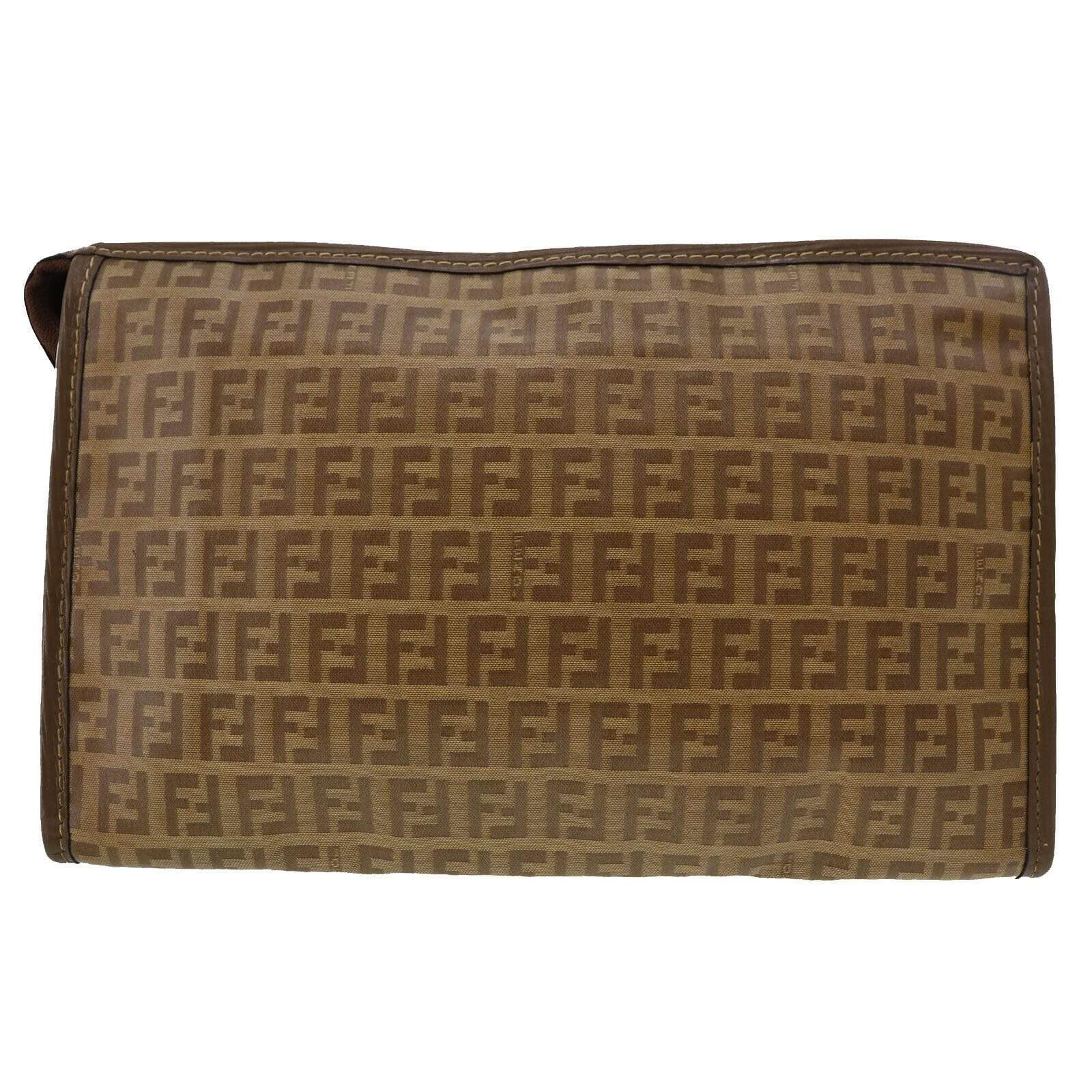 Fendi Fendi Zucca Pattern Clutch Bag