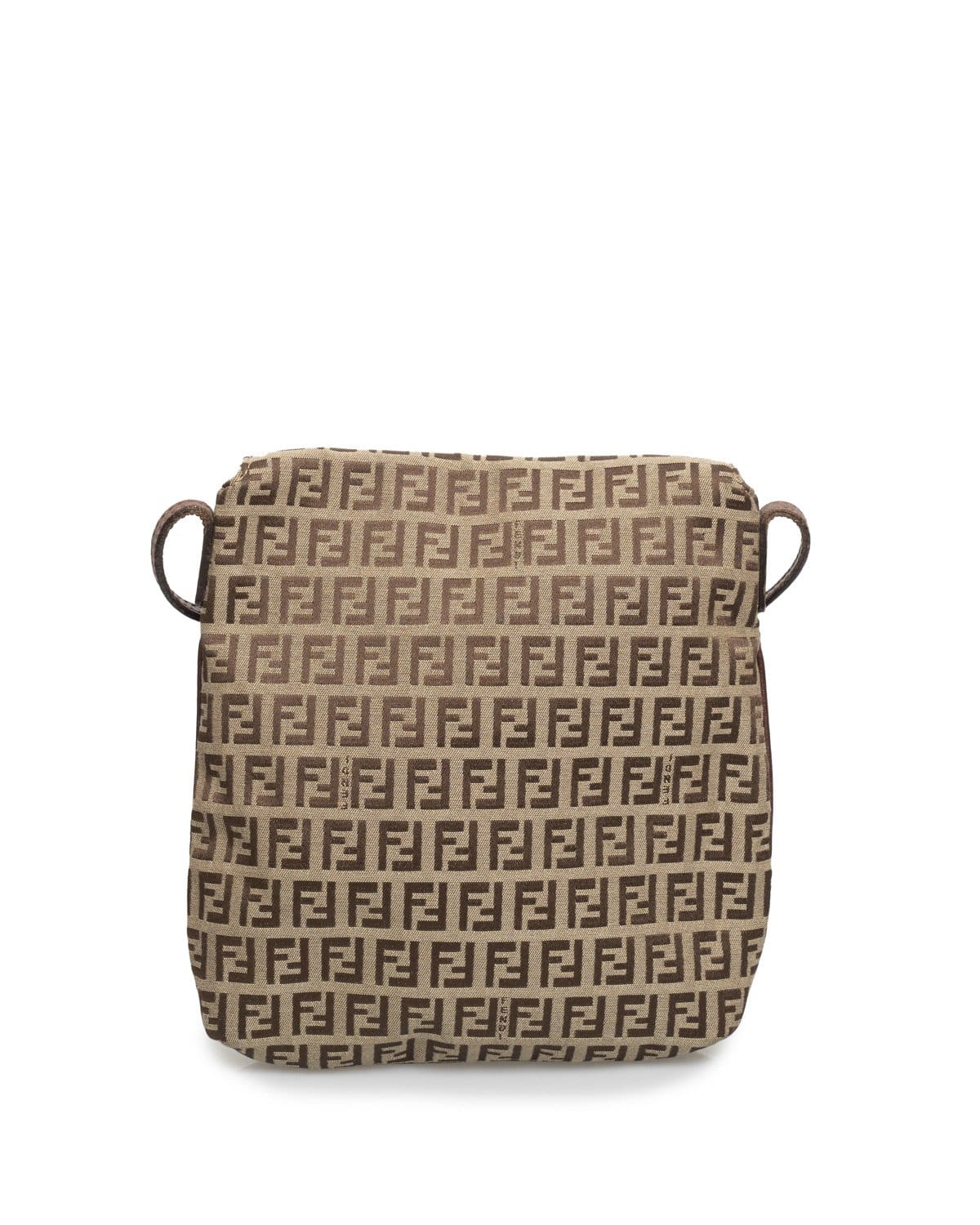 Fendi Fendi Zucchino Beige/Brown Canvas Crossbody -AWL1940