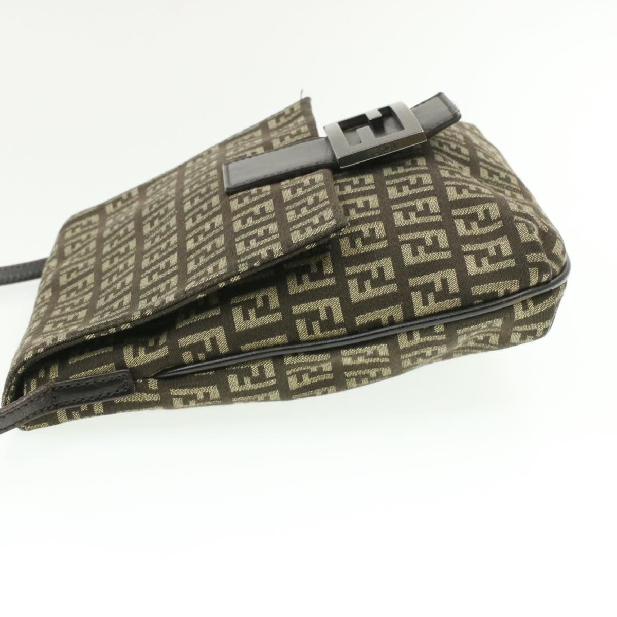 Fendi FENDI Zucchino Canvas Mamma Baguette Crossbody Bag