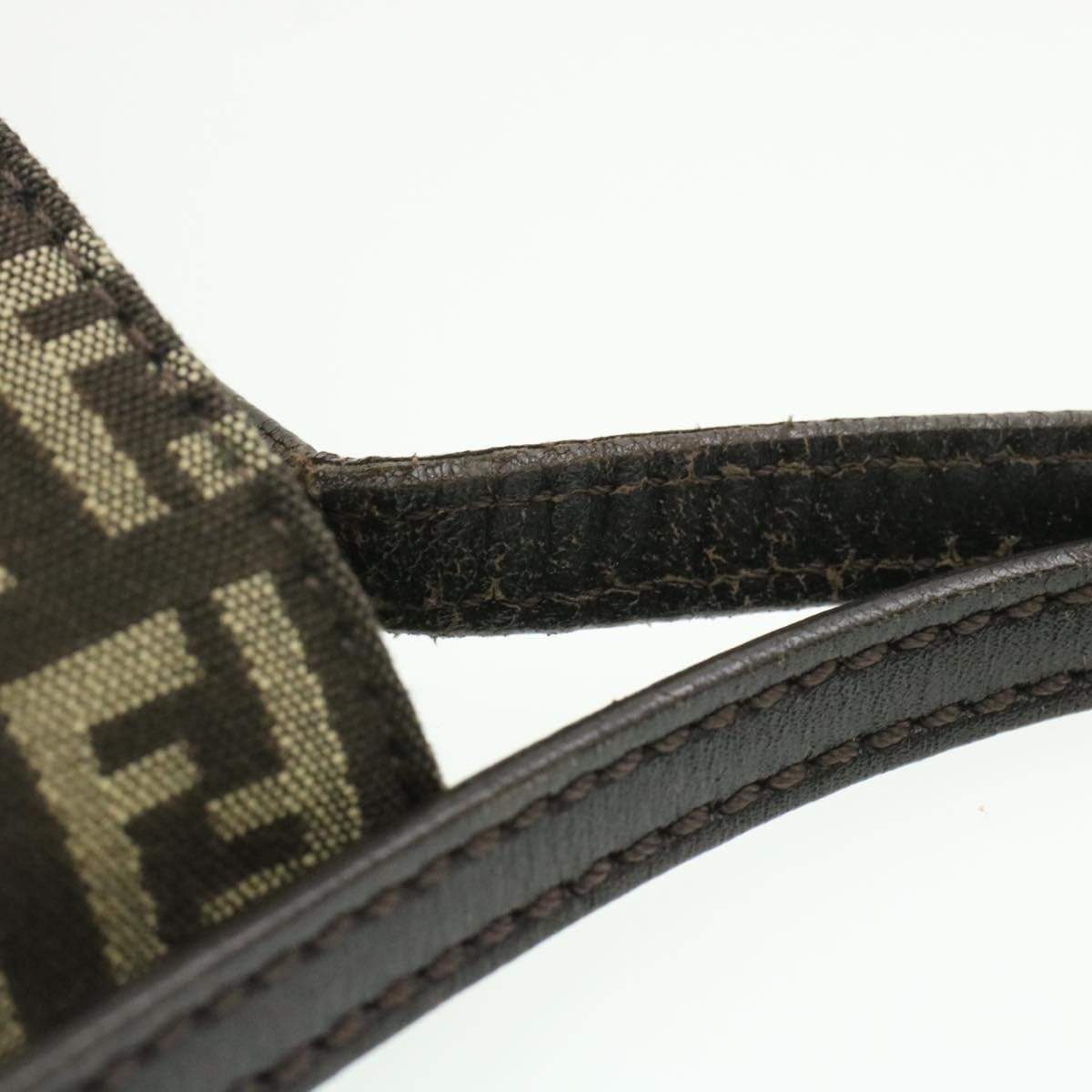 Fendi FENDI Zucchino Canvas Mamma Baguette Crossbody Bag