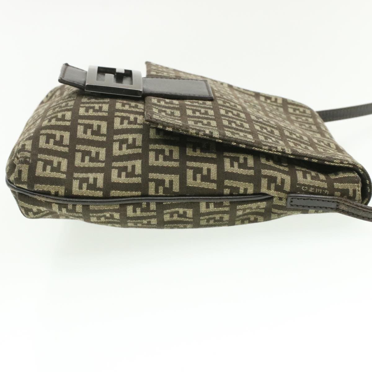 Fendi FENDI Zucchino Canvas Mamma Baguette Crossbody Bag