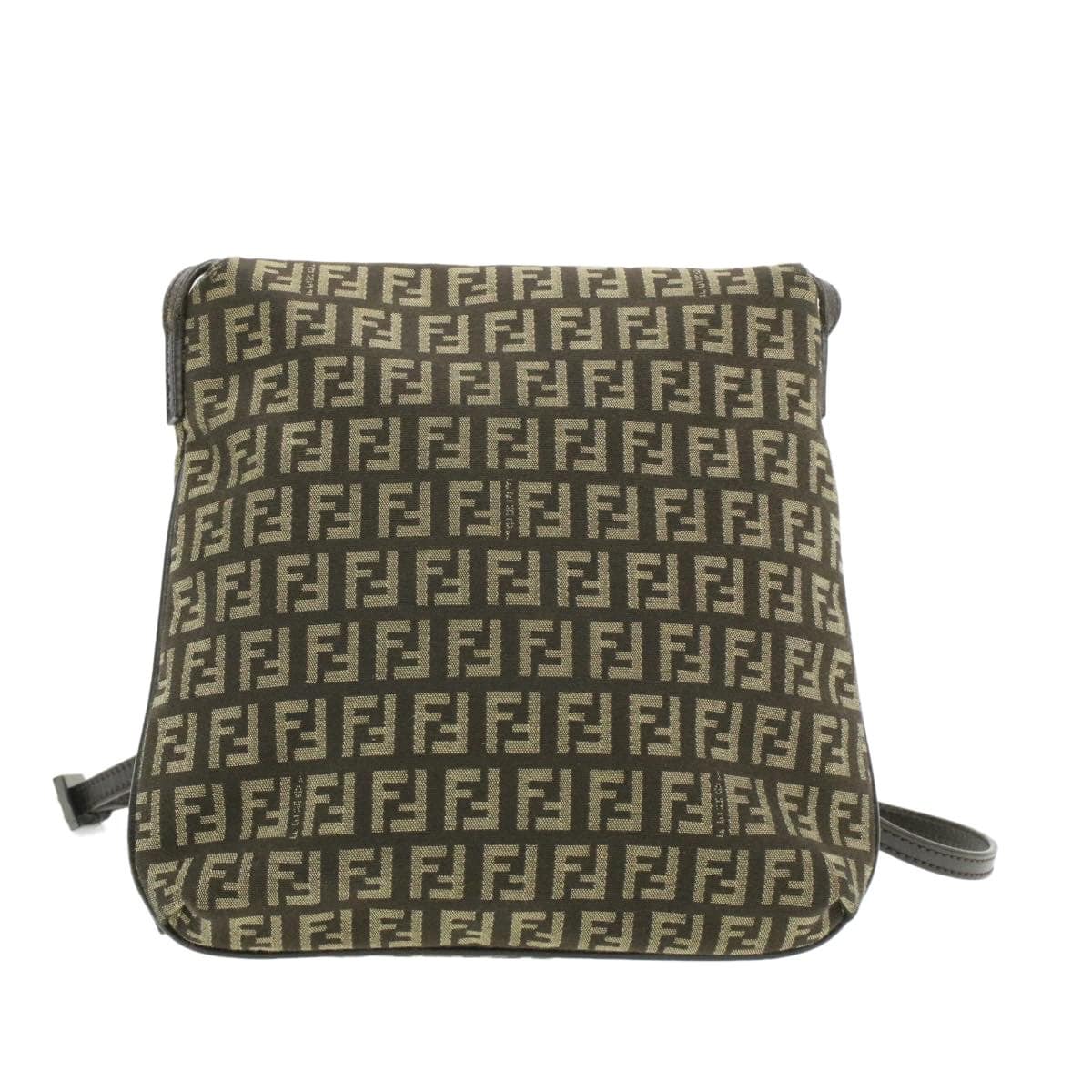 Fendi FENDI Zucchino Canvas Mamma Baguette Crossbody Bag