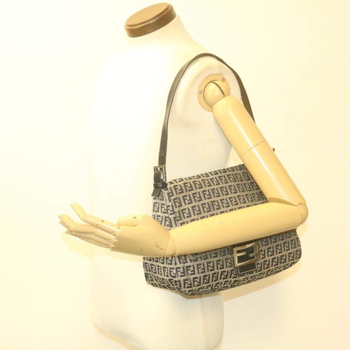 Fendi Fendi Zucchino Canvas Mamma Baguette Shoulder Bag AWL1083