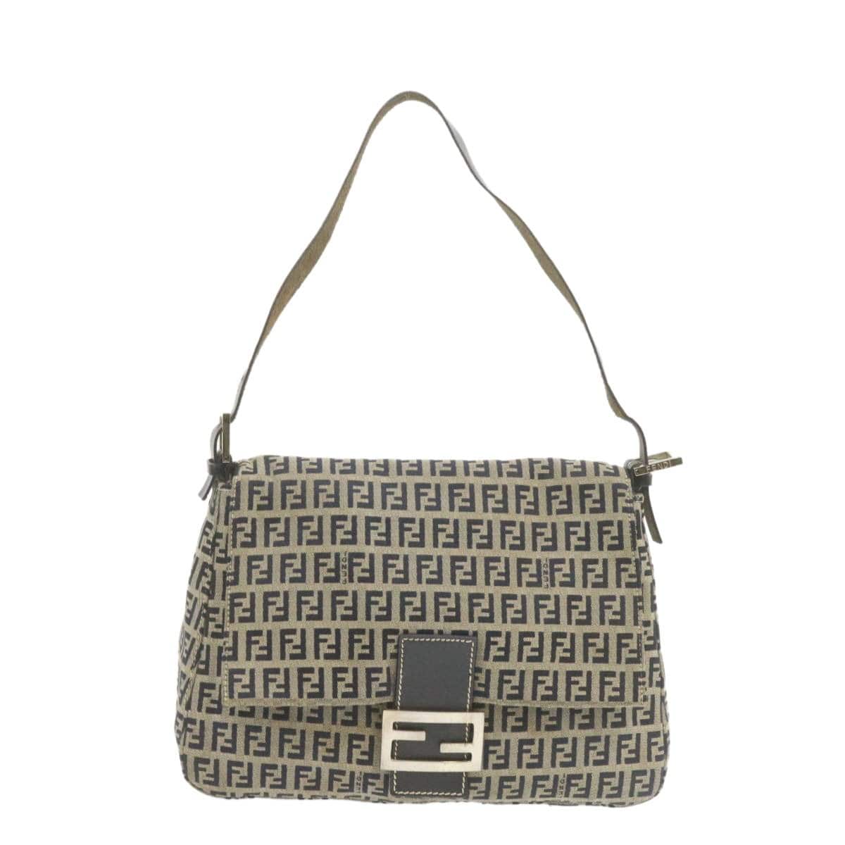 Fendi Fendi Zucchino Canvas Mamma Baguette Shoulder Bag AWL1083