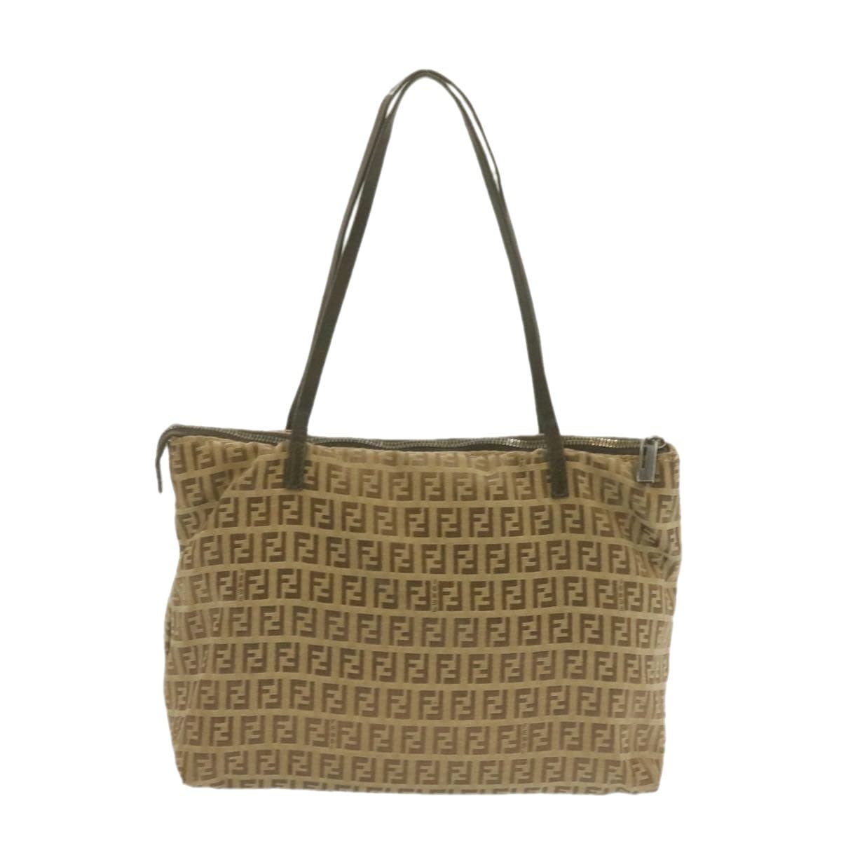 Fendi FENDI Zucchino Canvas Tote Bag Beige AWL1081