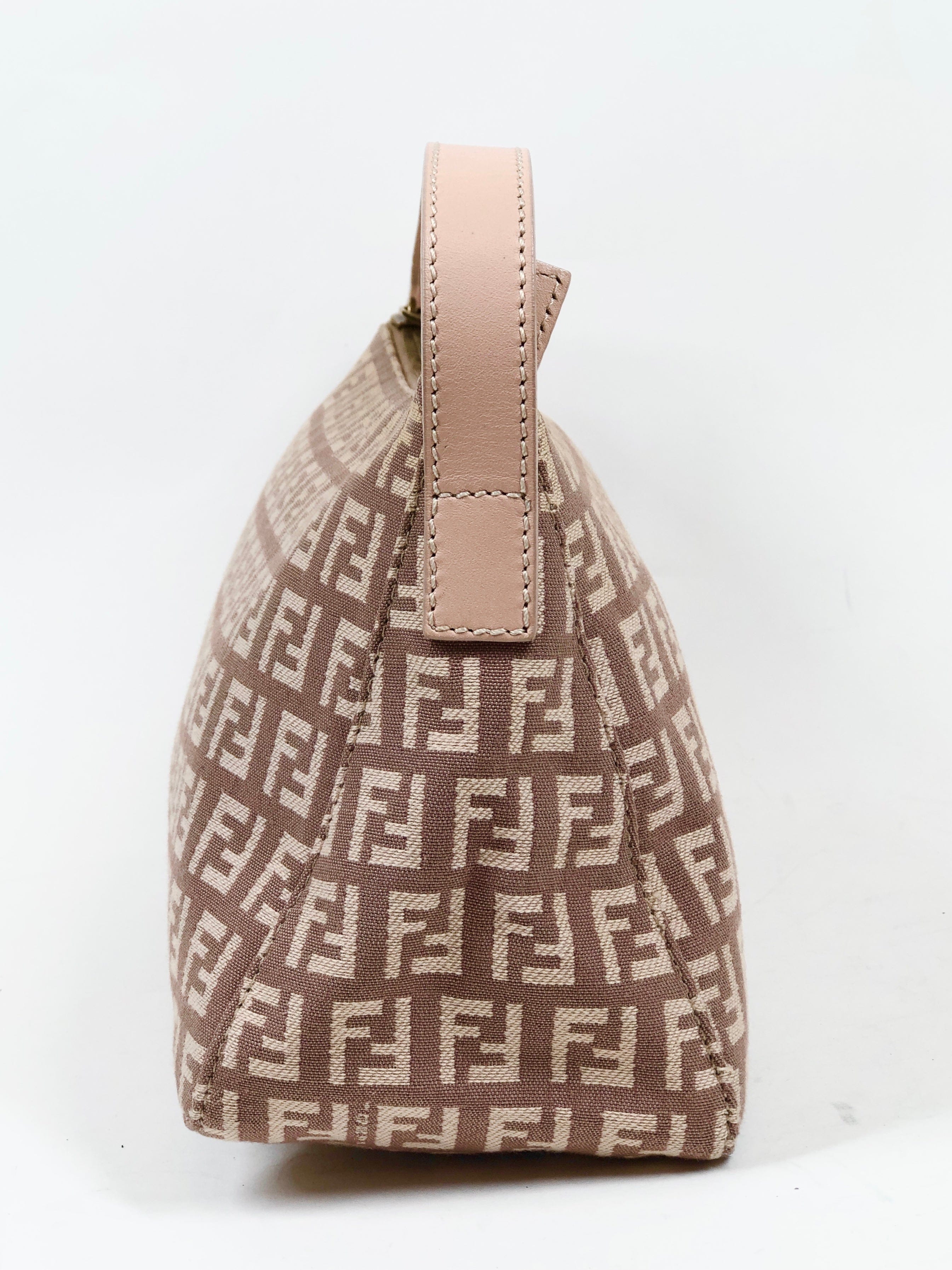 Fendi Fendi Zucchino Shoulder Bag Pink ASL3045