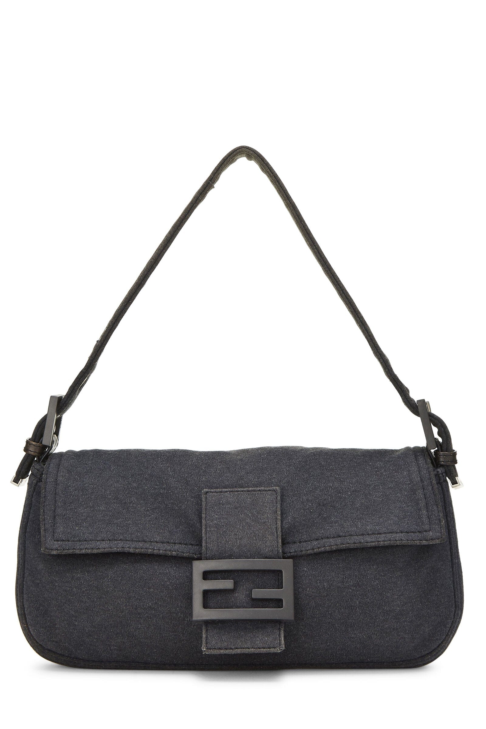 Fendi GREY JERSEY BAGUETTE BAG