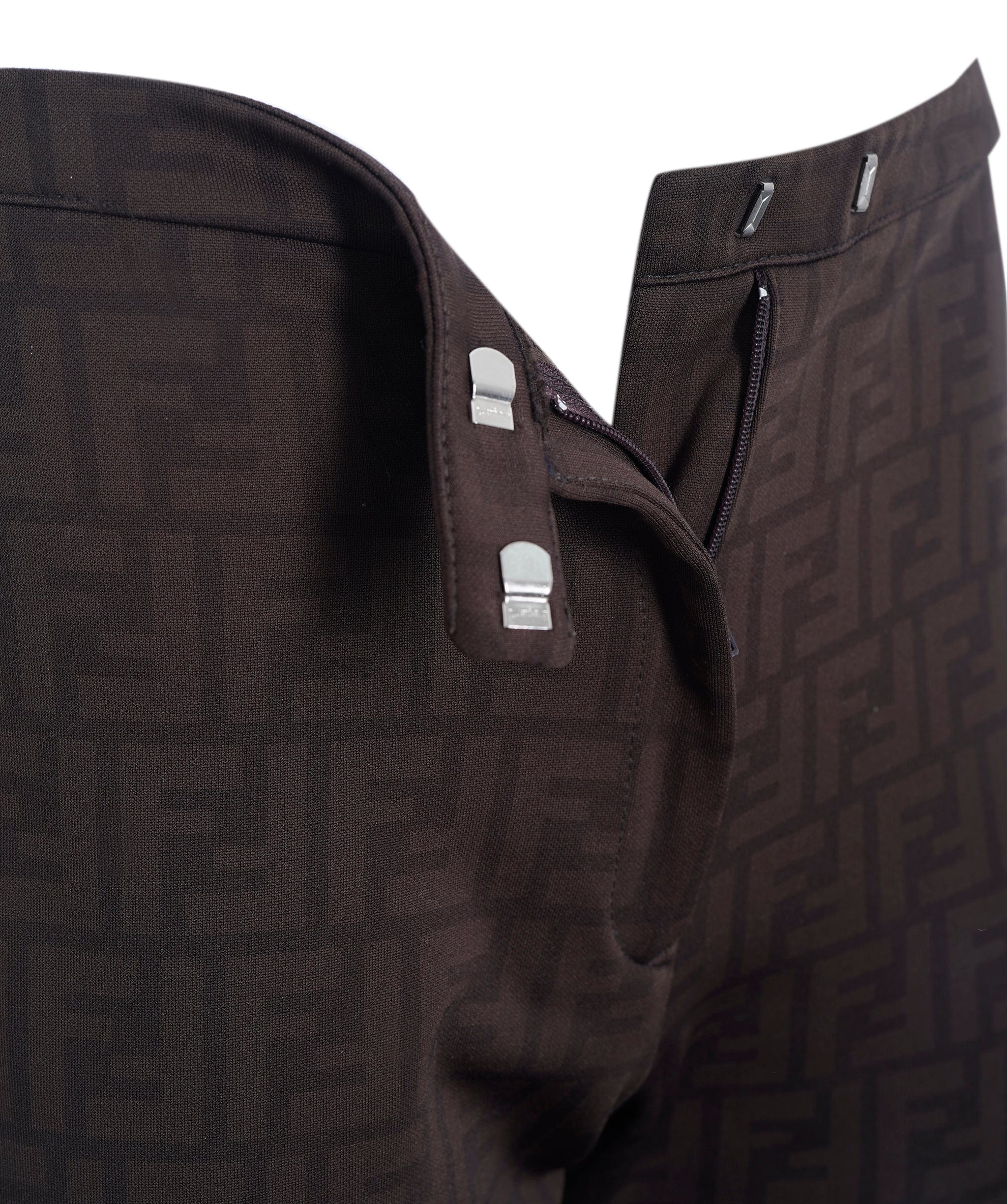 Fendi Fendi FF brown trousers AJL0075