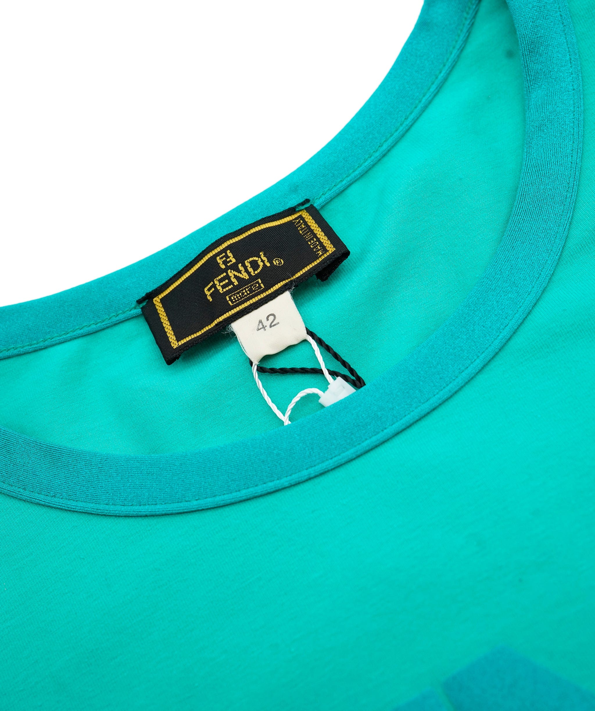 Fendi Fendi Logo T-shirt Green ASL5778