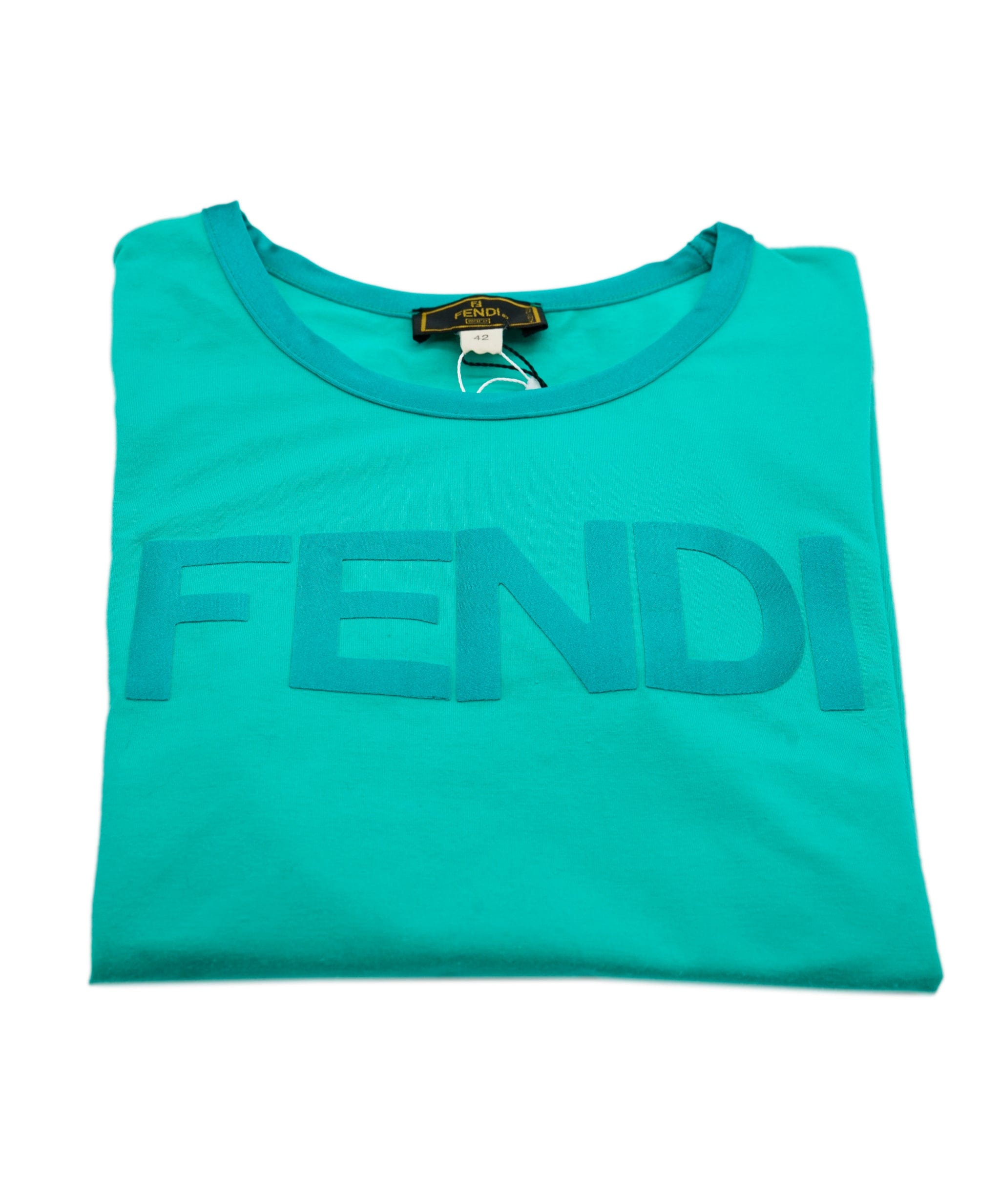 Fendi Fendi Logo T-shirt Green ASL5778