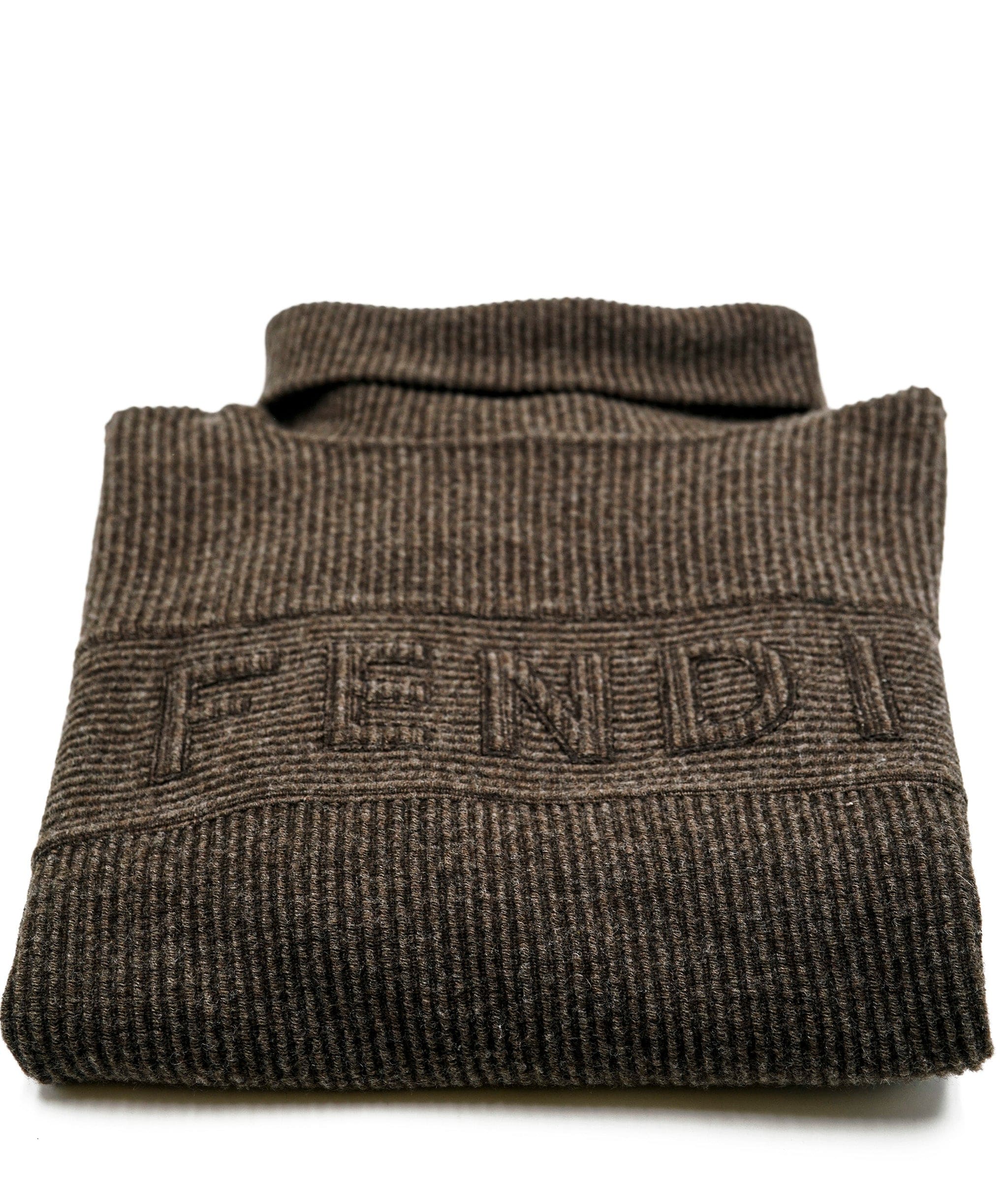 Fendi Fendi Logo Turtleneck Sweater brown ASL5042