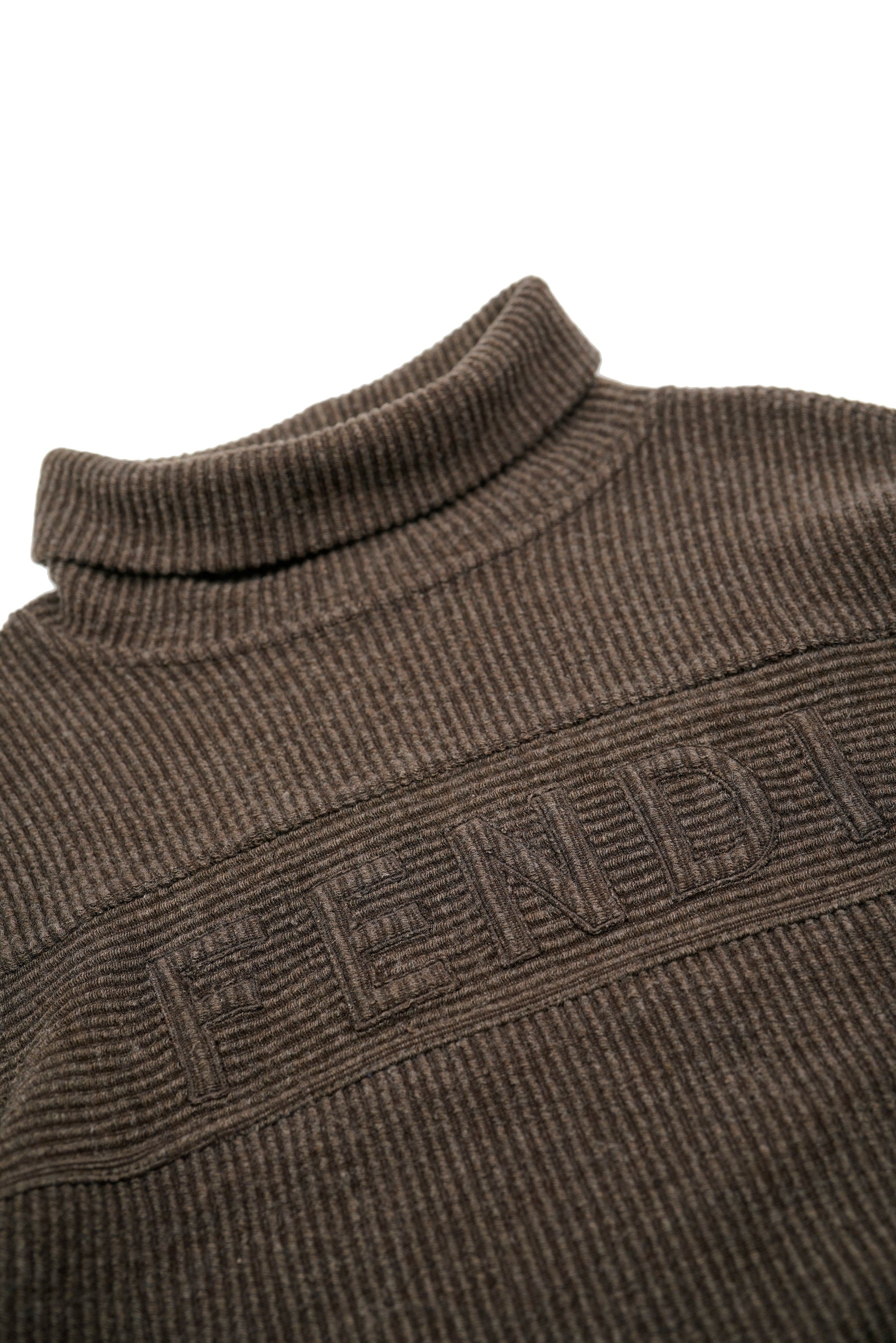 Fendi Fendi Logo Turtleneck Top Brown ASL5785