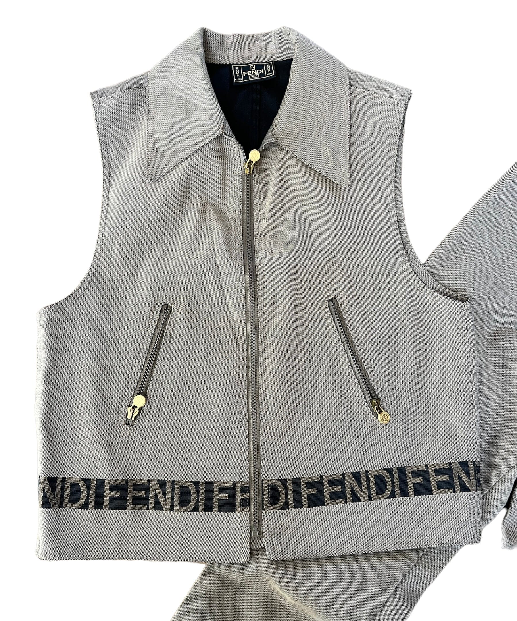 Fendi Fendi Logo Vest + Pant set ASL5047