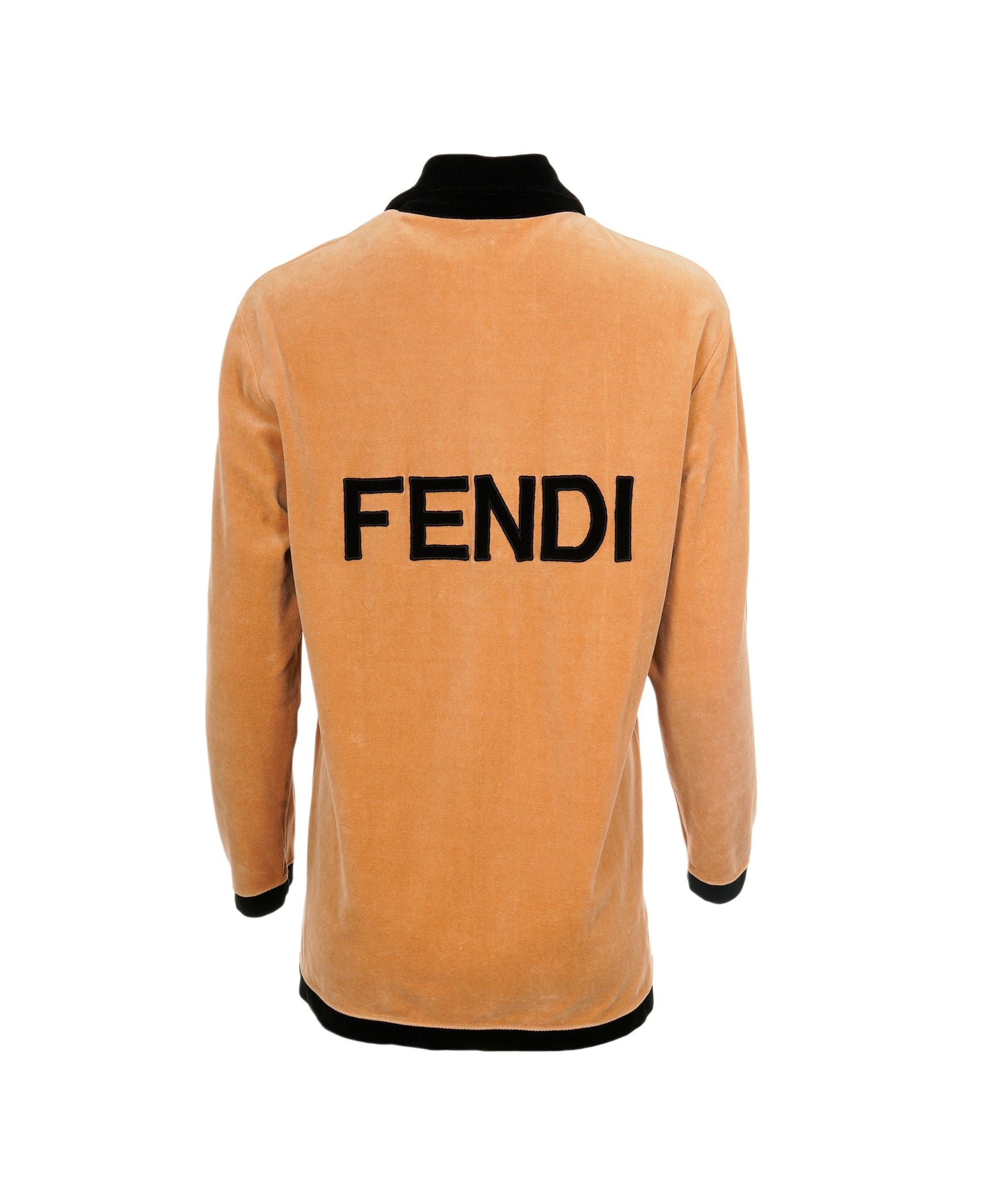 Fendi Fendi Velour Logo Top Beige ASL7147