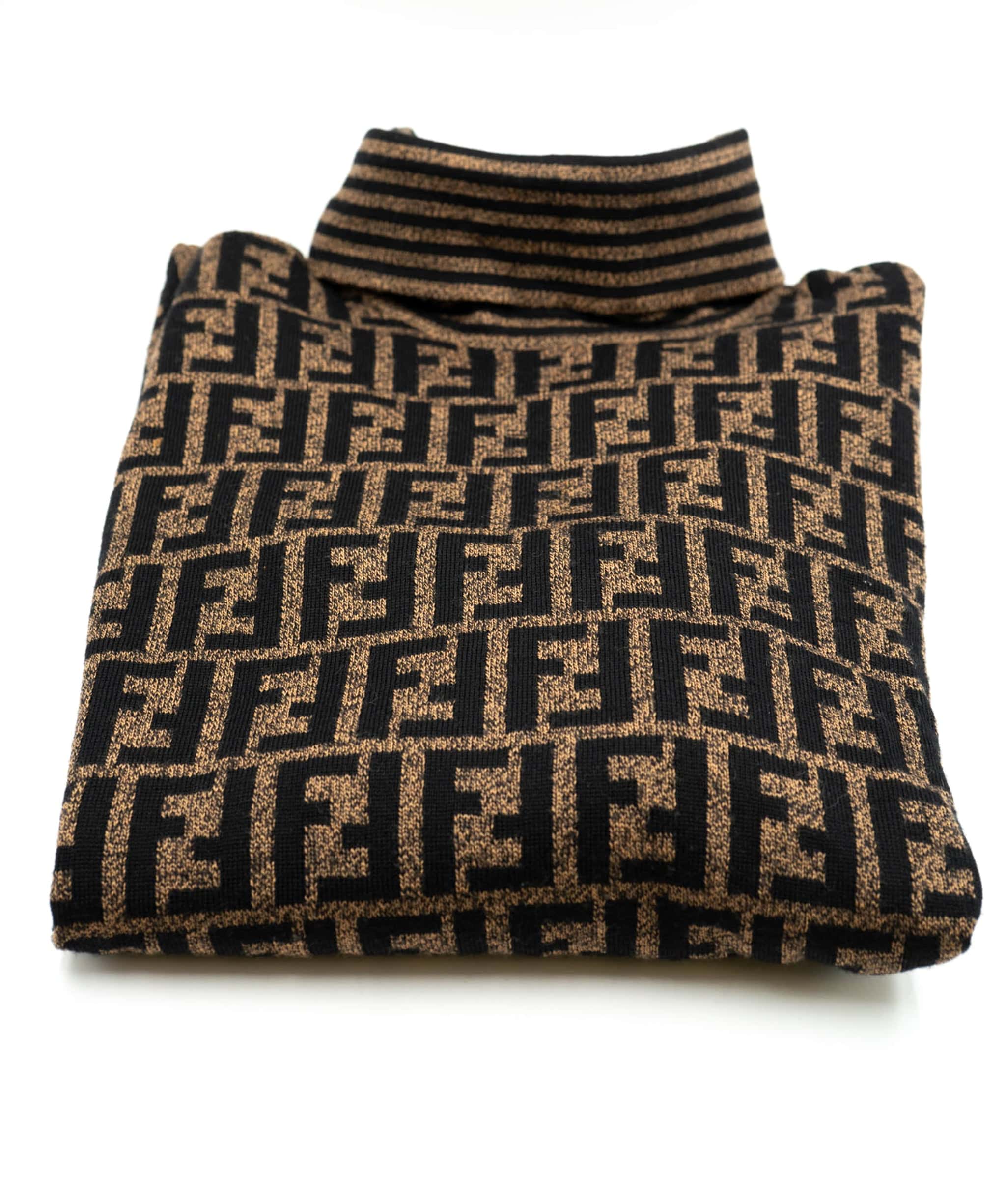 Fendi Fendi Zucca Monogram Sweater Brown ASL4870