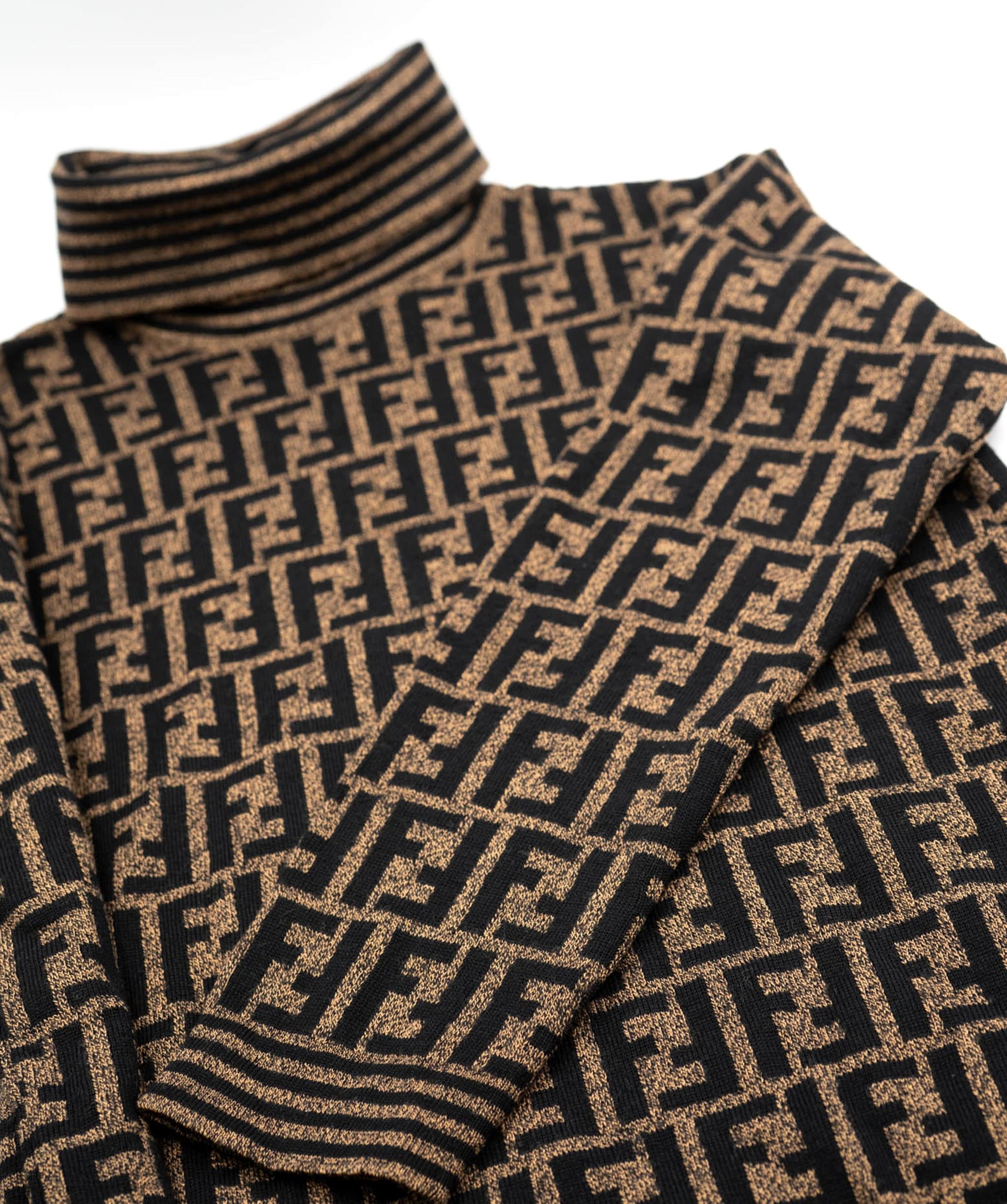 Fendi Fendi Zucca Monogram Sweater Brown ASL4870